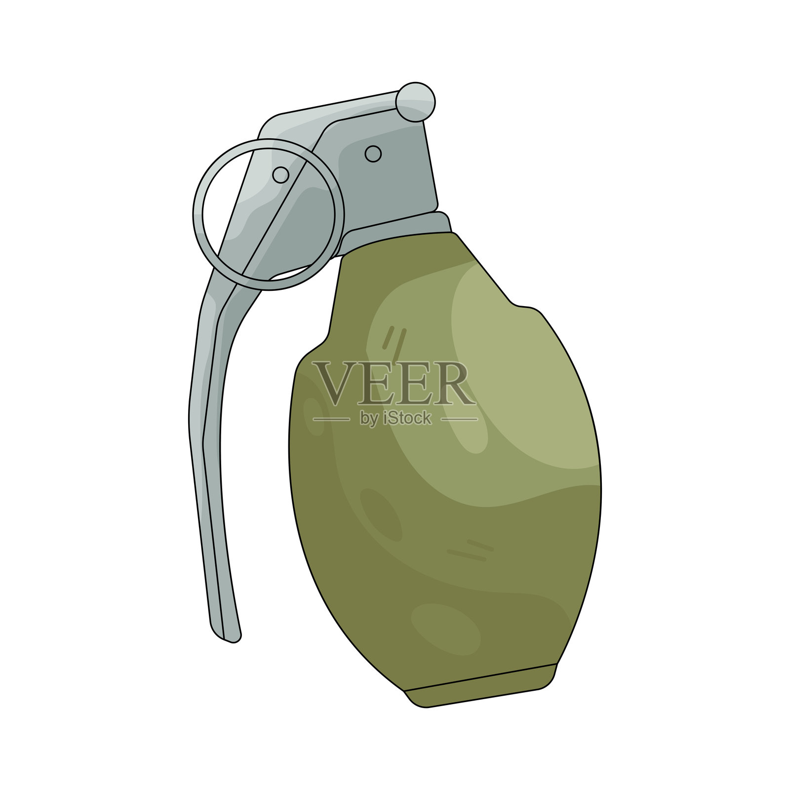 手榴弹插画图片素材