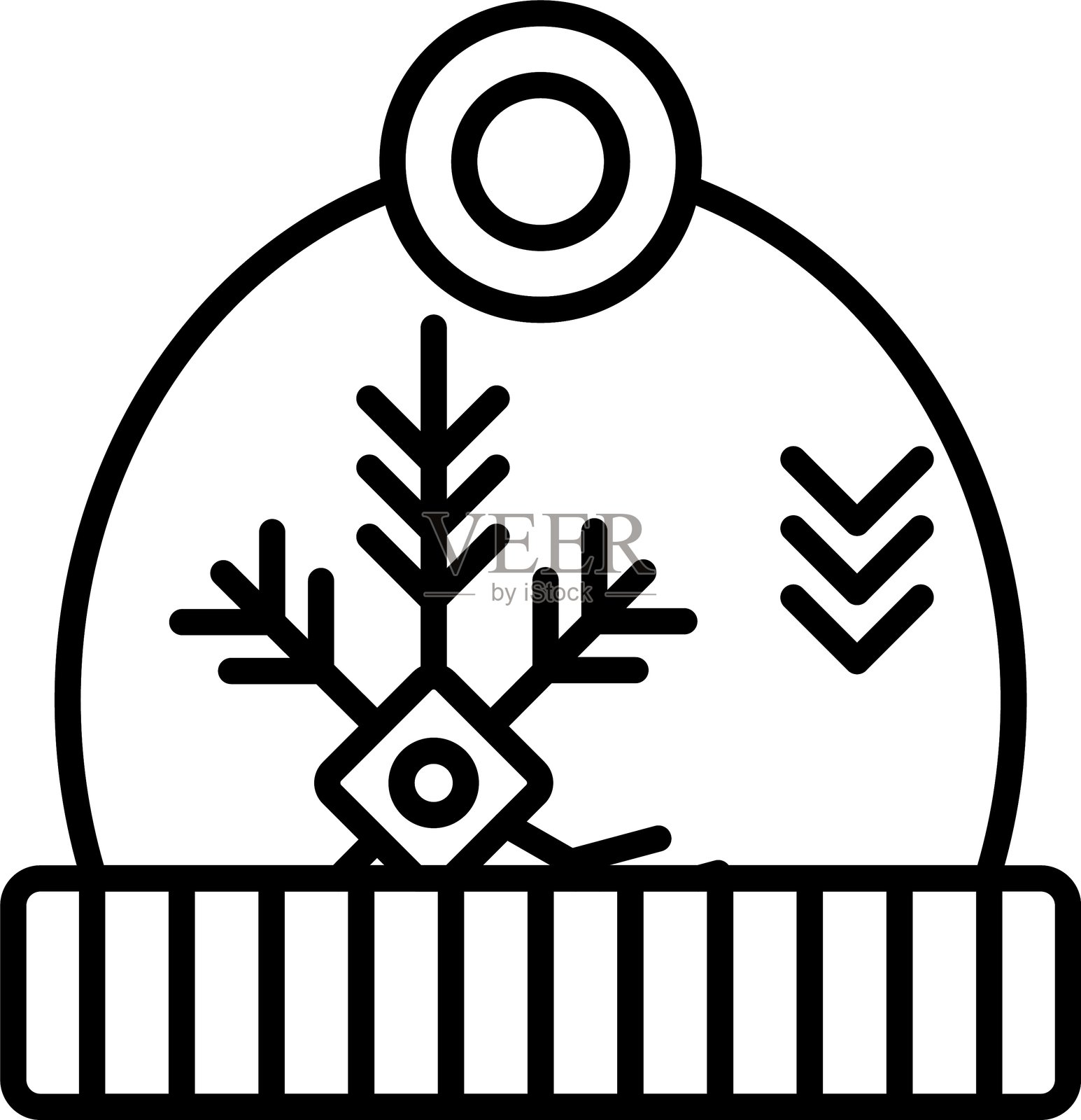 冬季帽子图标矢量元素插画图片素材