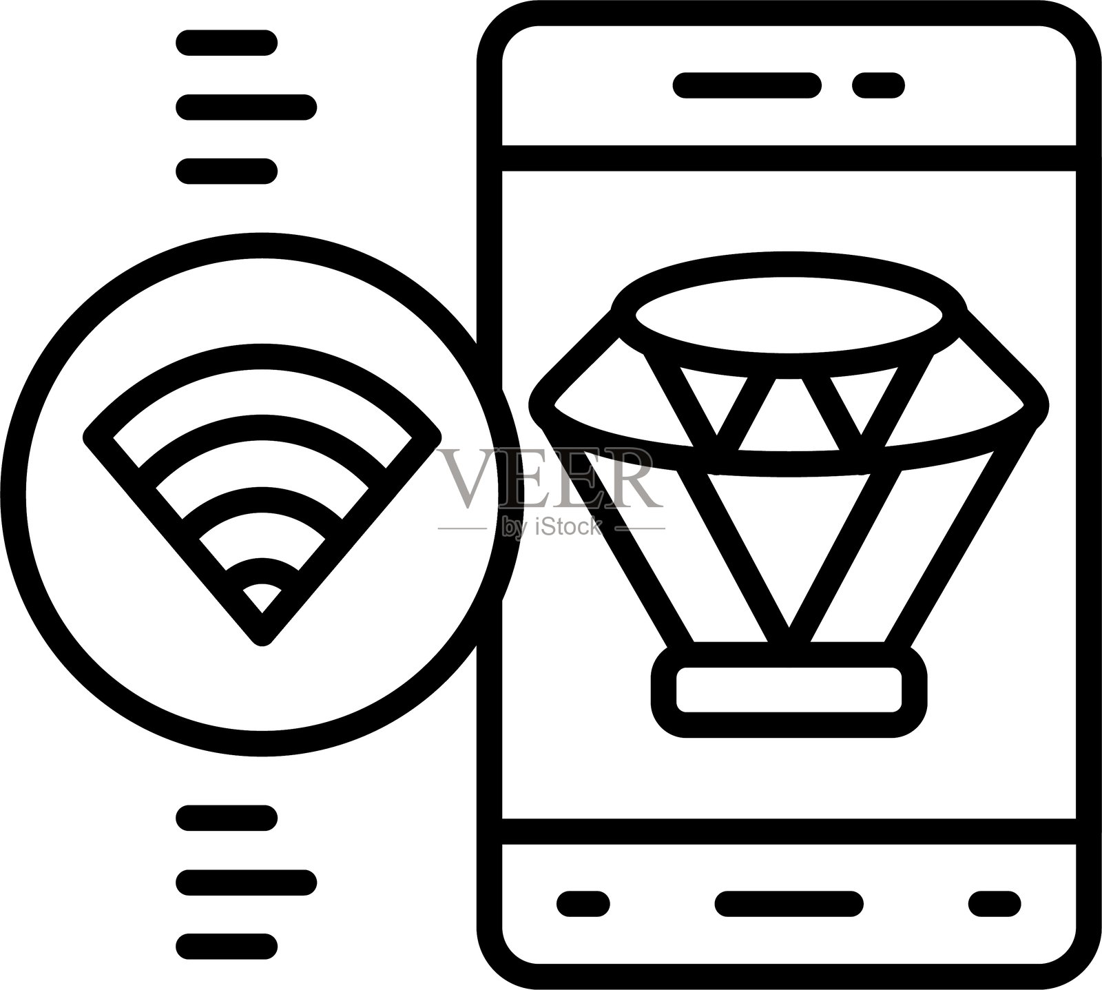 智能手机图标矢量元素插画图片素材