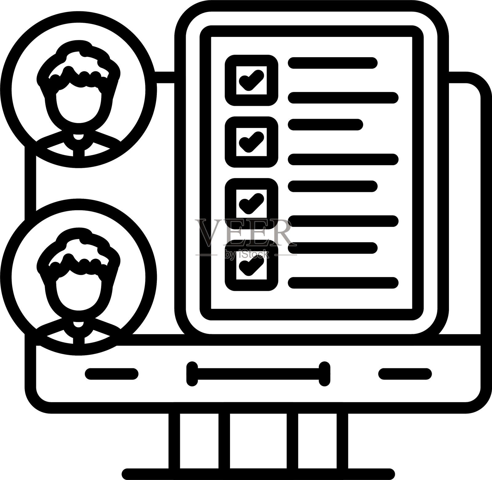 评估图标矢量元素插画图片素材