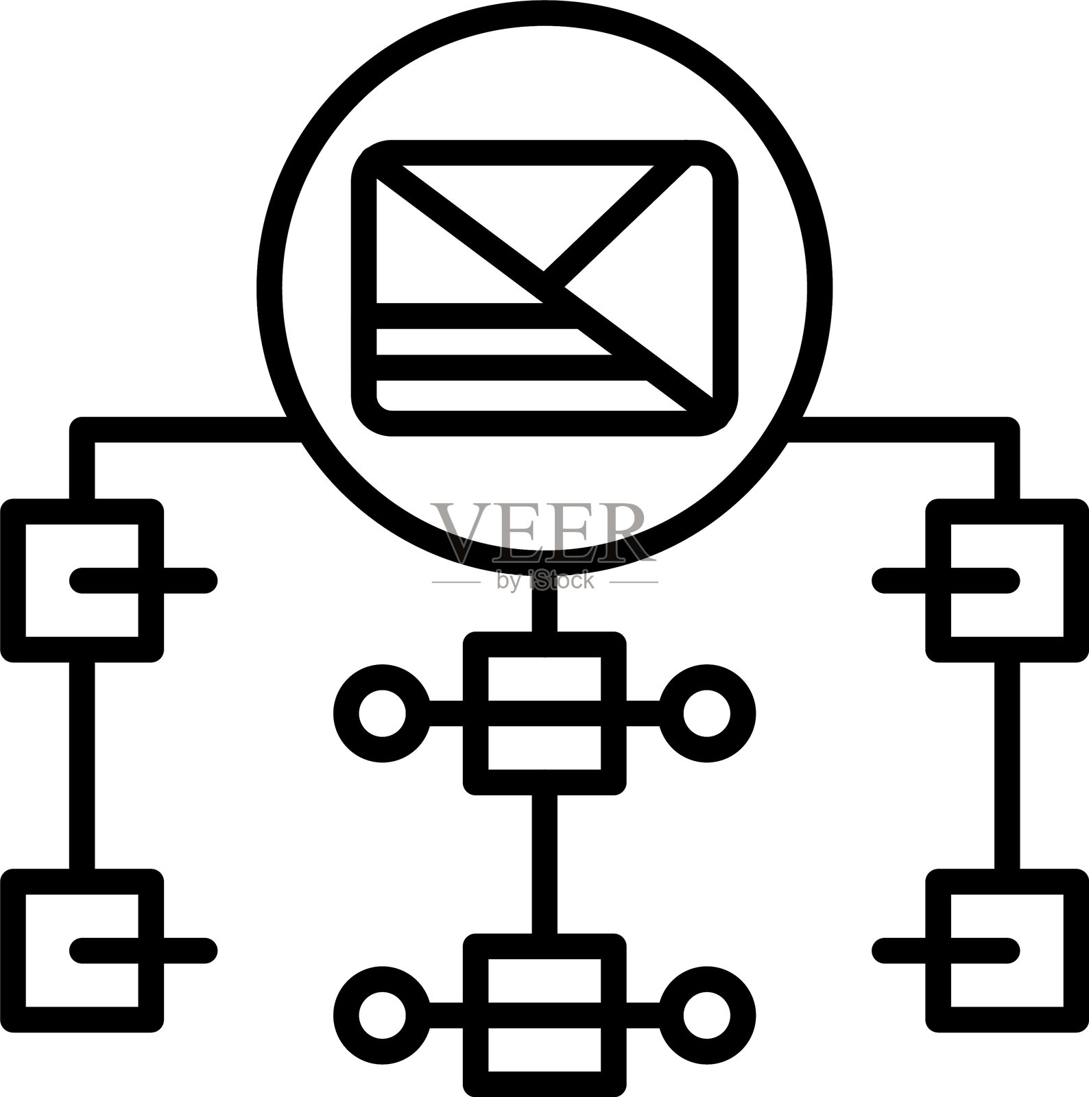 电子邮件图标矢量元素插画图片素材