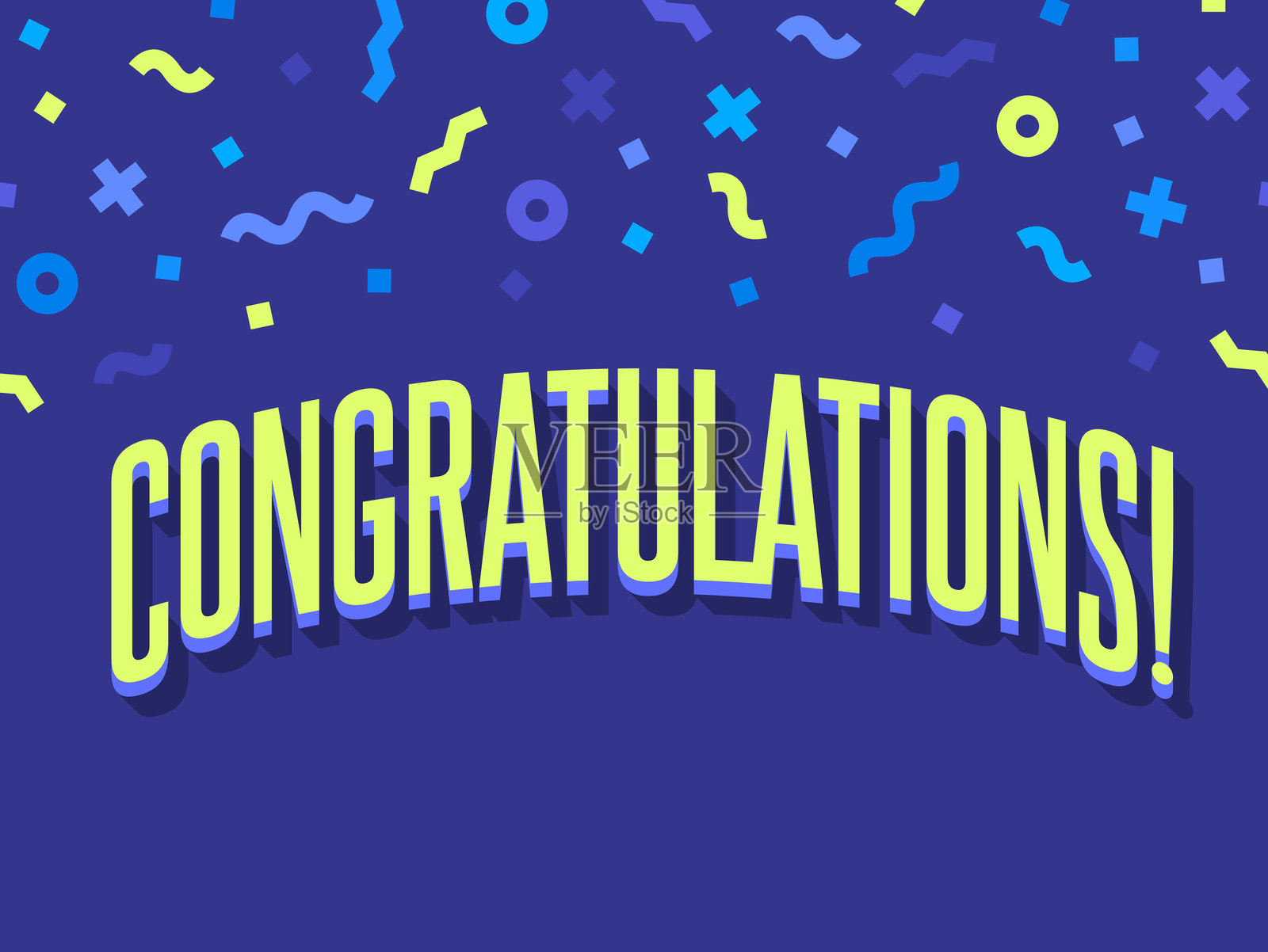 庆祝活动的祝贺彩带背景插画图片素材