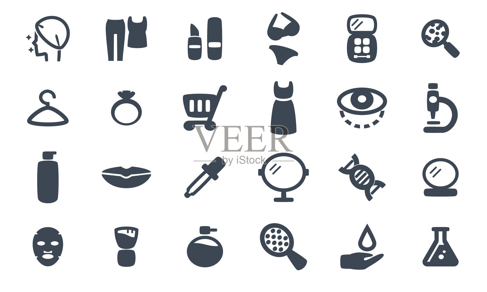 女性与美丽插画图片素材