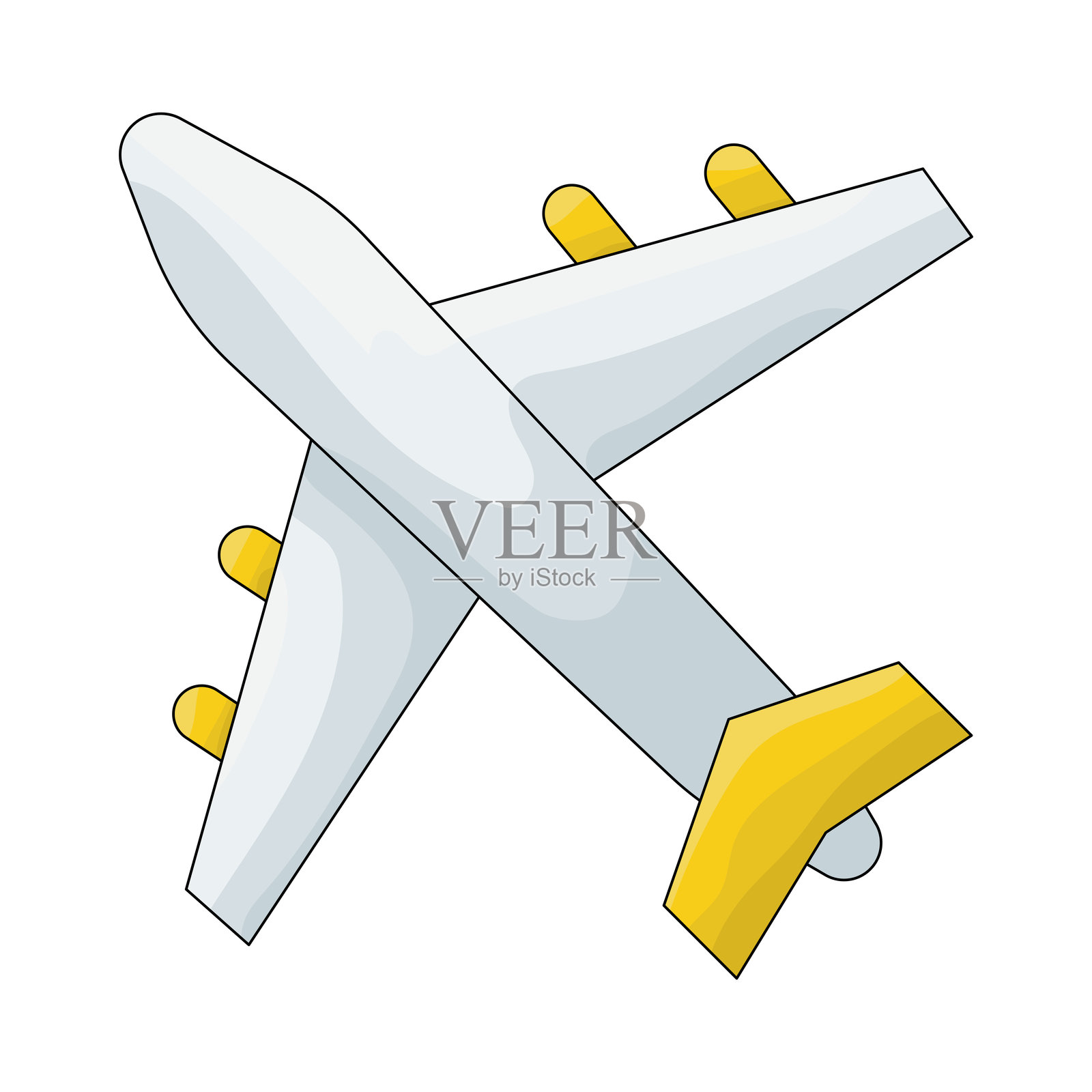 飞机插画图片素材