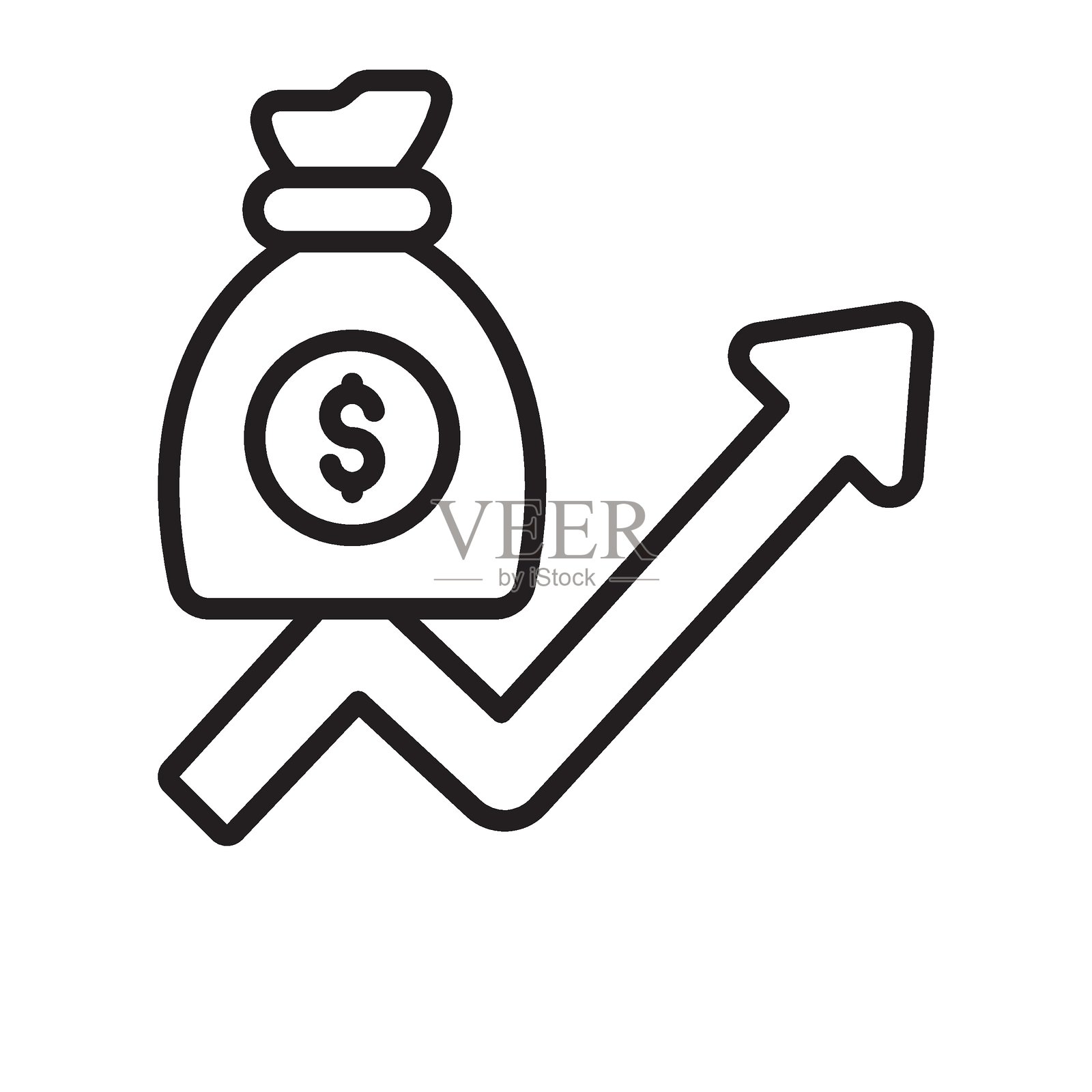 可轻松修改或编辑的盈利能力矢量图标插画图片素材