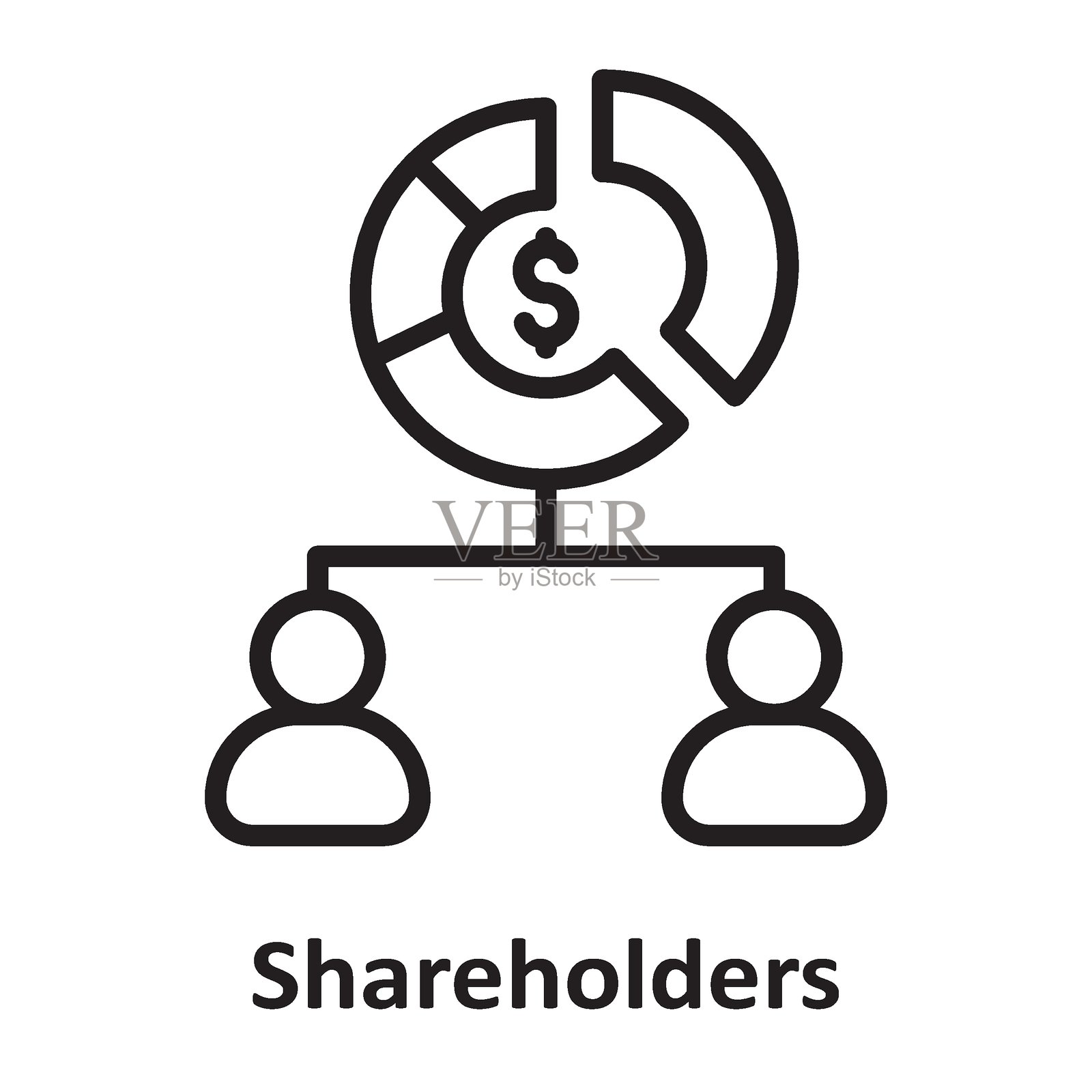 可轻松修改或编辑的股东矢量图标插画图片素材