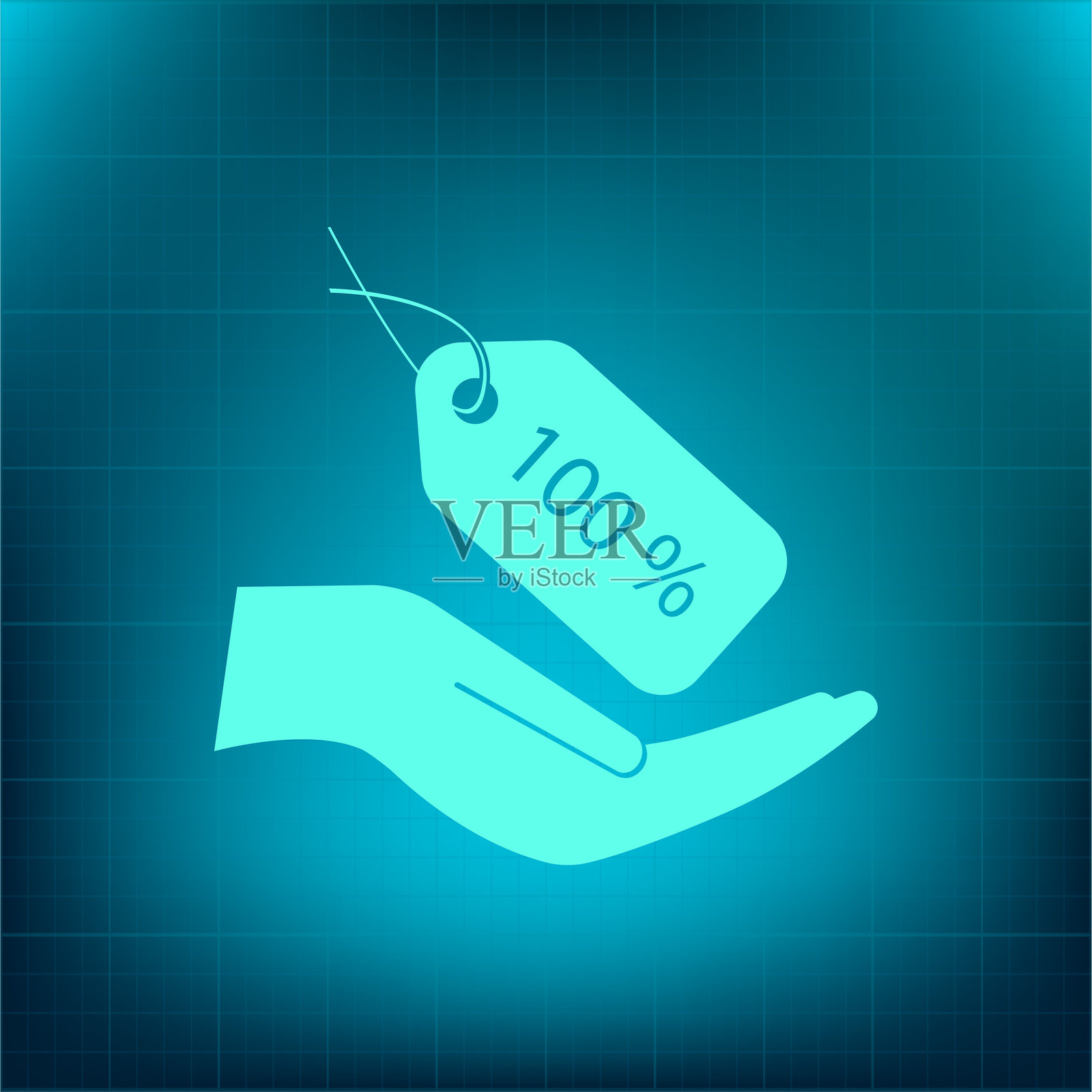 100% 标签图标插画图片素材