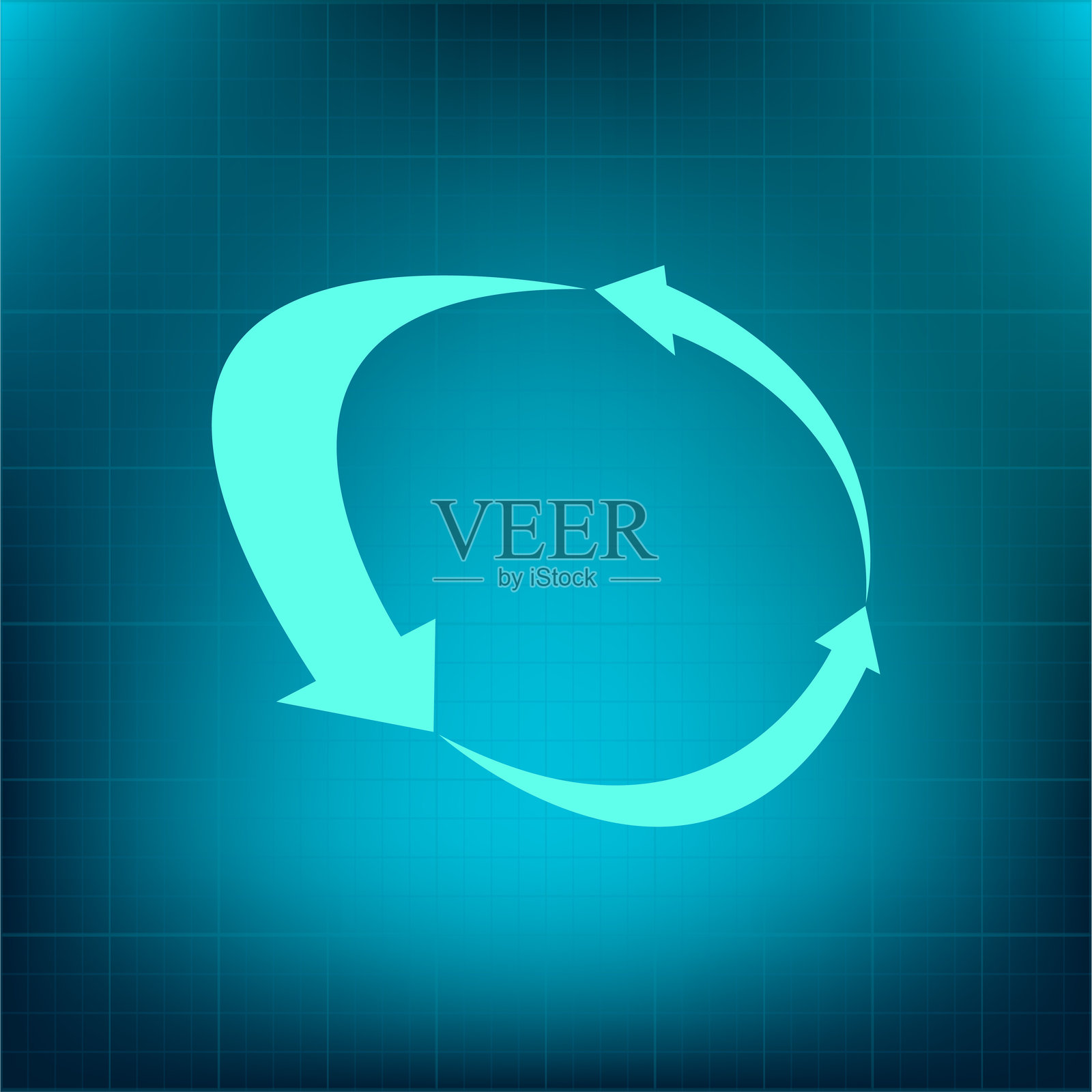 圆圈中的箭头插画图片素材