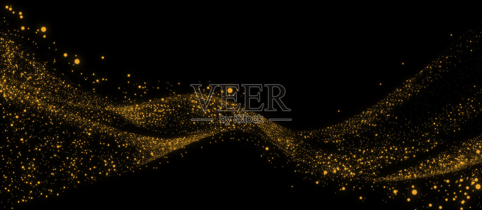 抽象金色粒子奢华背景插画图片素材