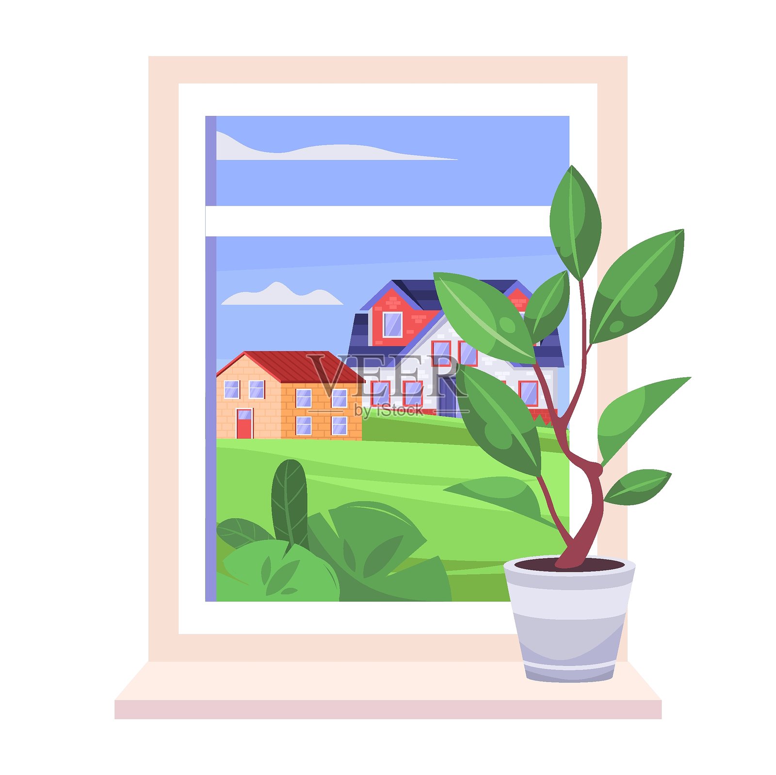 38 - 窗口插画图片素材