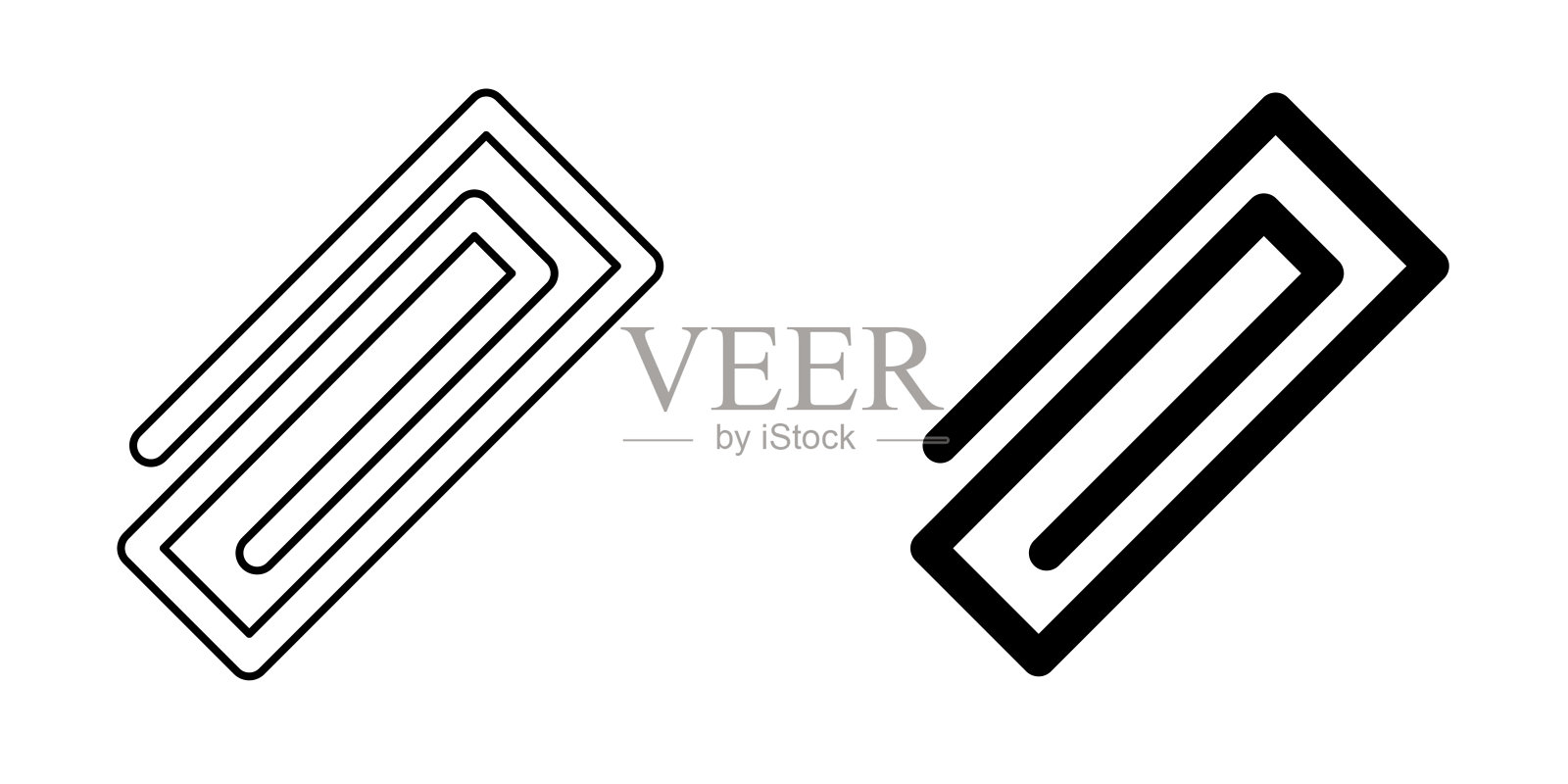 纸夹图标插图矢量设计模板插画图片素材