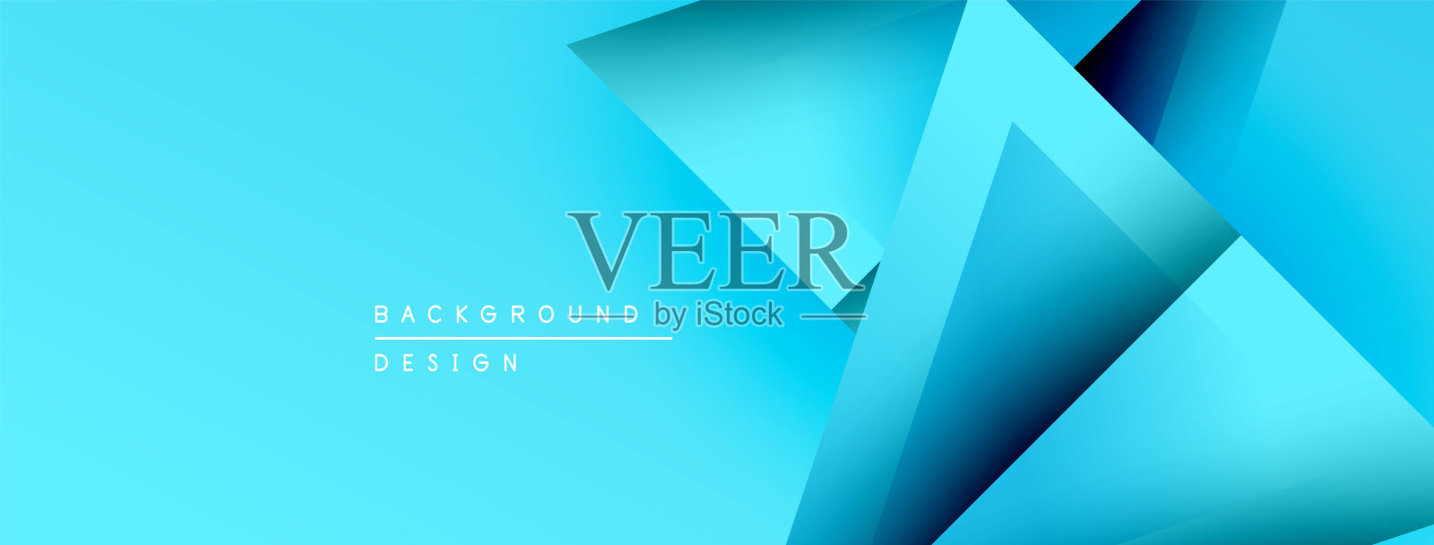 抽象几何形状重叠，形成分层的蓝色渐变。现代设计唤起深度、质感和视觉趣味。极简美学。插画图片素材