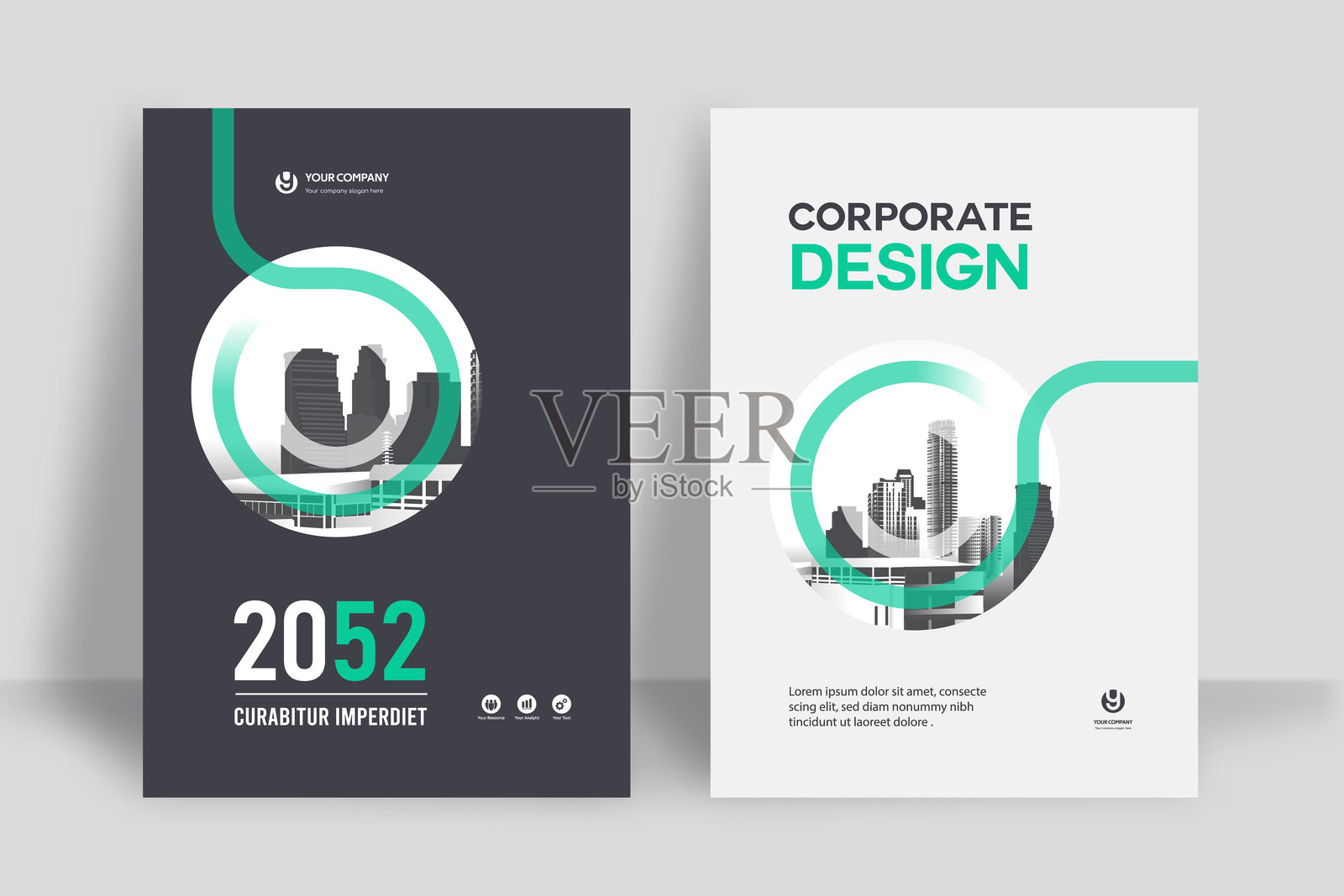 城市背景商业书籍封面设计模板插画图片素材