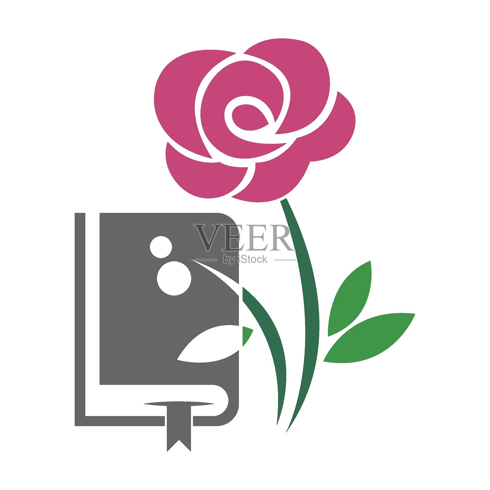 书籍标志图标设计插画图片素材