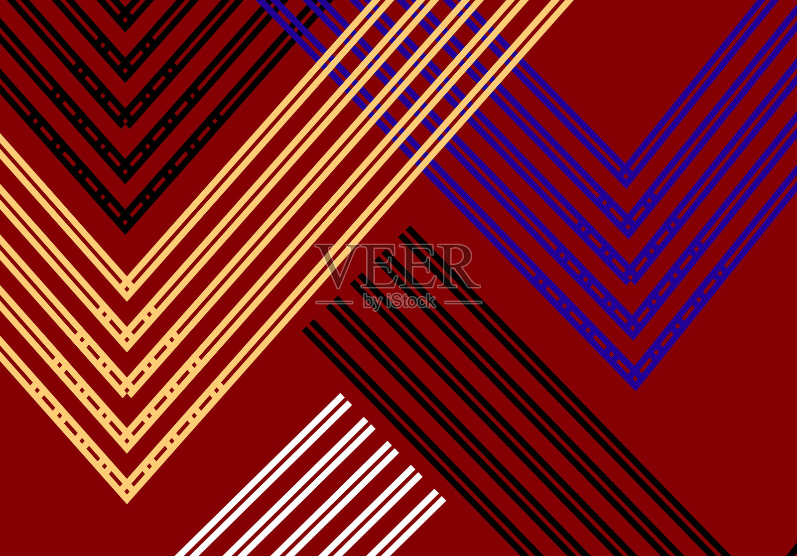 抽象的红色背景与对角线，数字生成的图像插画图片素材