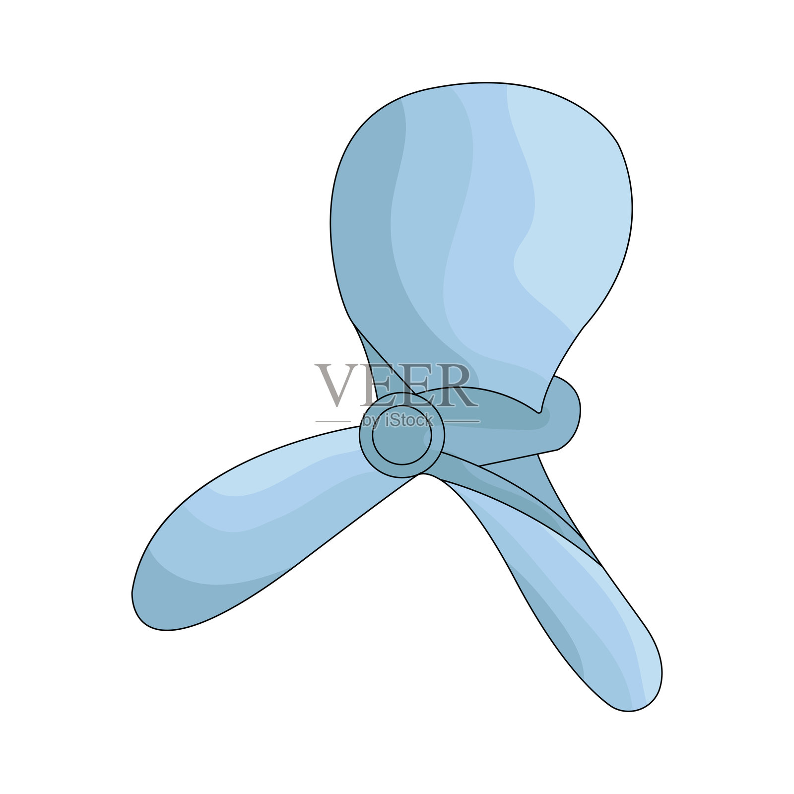 螺旋桨插画图片素材