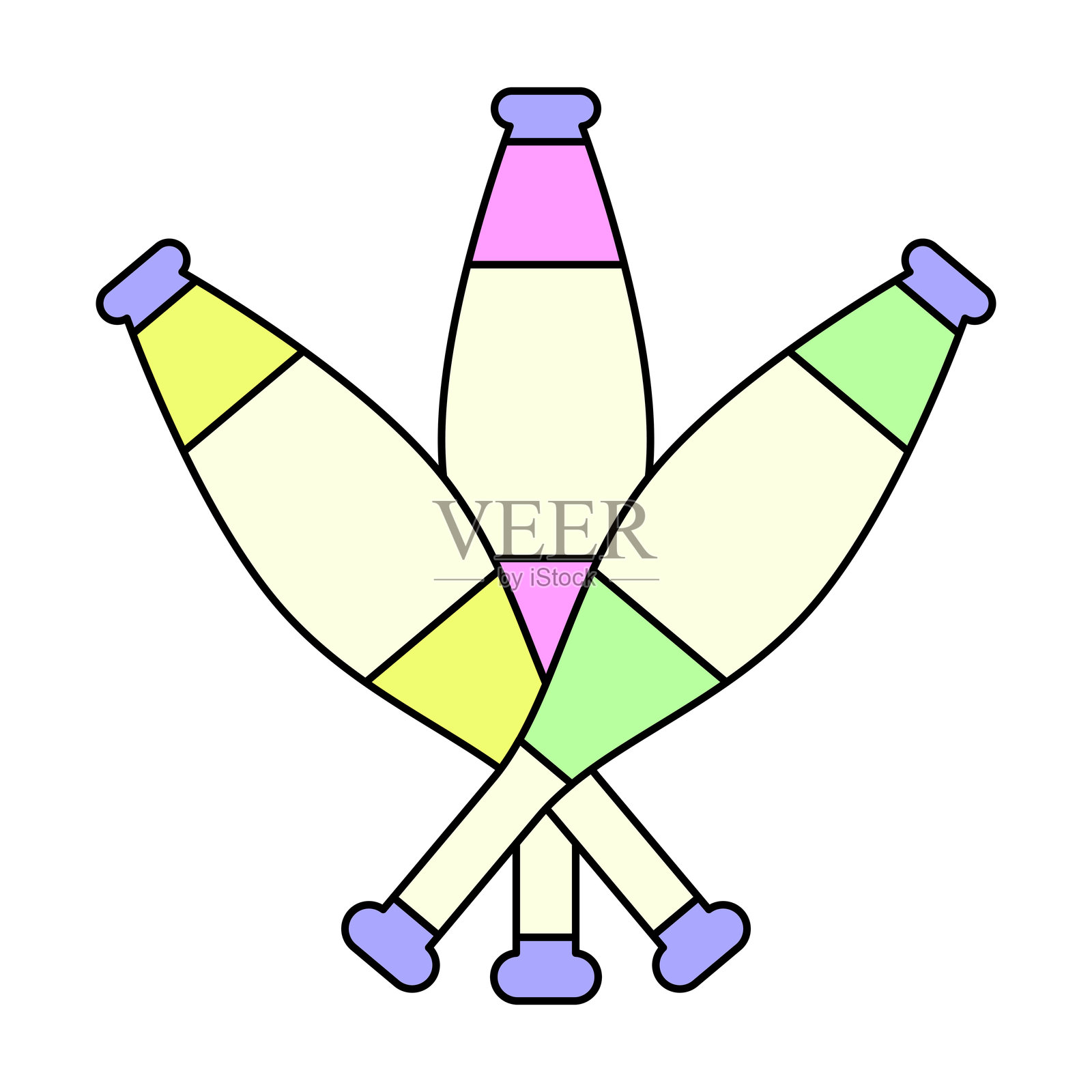 杂耍棒图标插画图片素材