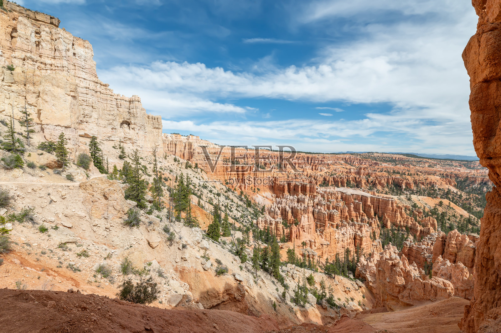 犹他州布莱斯峡谷国家公园的石柱群照片摄影图片