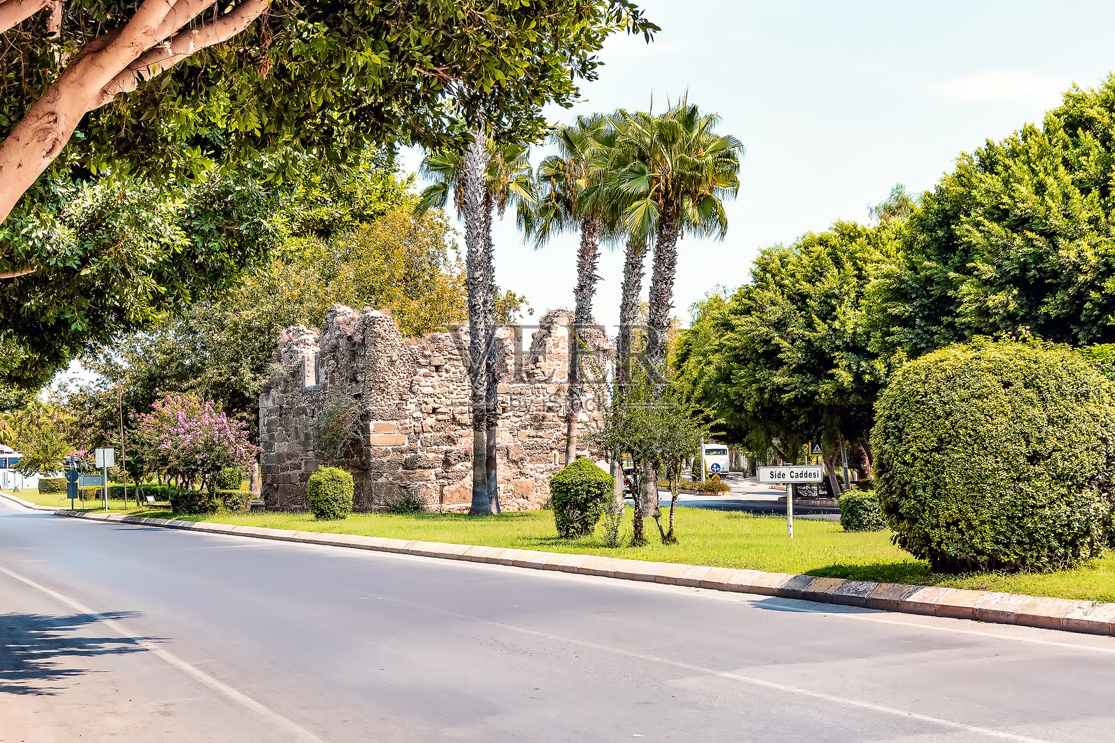 土耳其赛德的古城遗址照片摄影图片