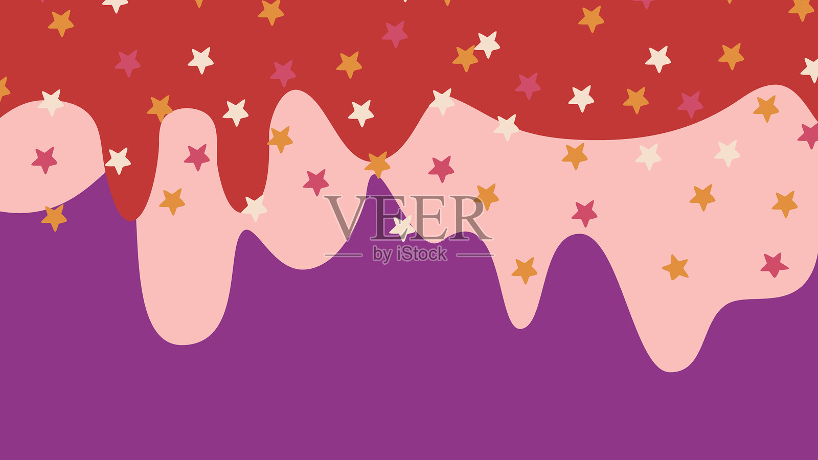 星星彩屑糖霜背景插画图片素材