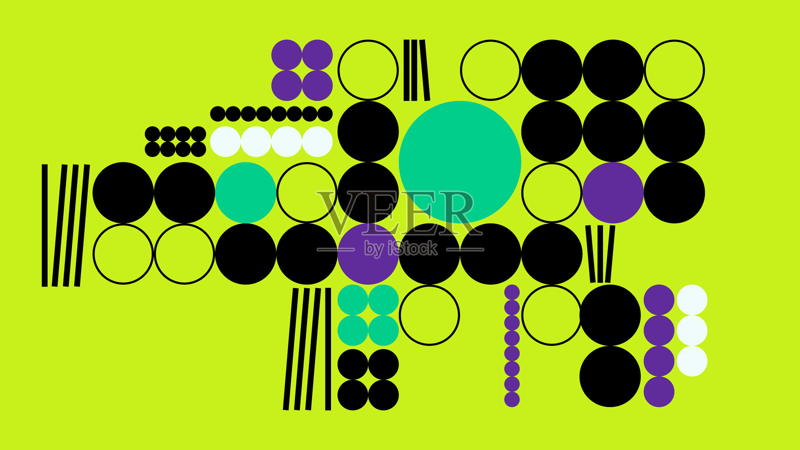 现代圆形和线条背景插画图片素材