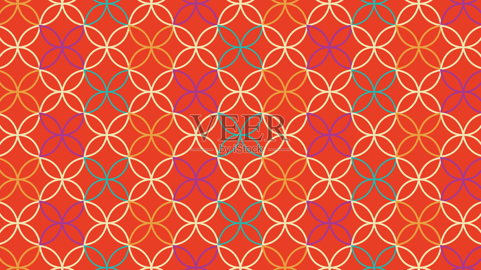 装饰性的复古图案背景插画图片素材