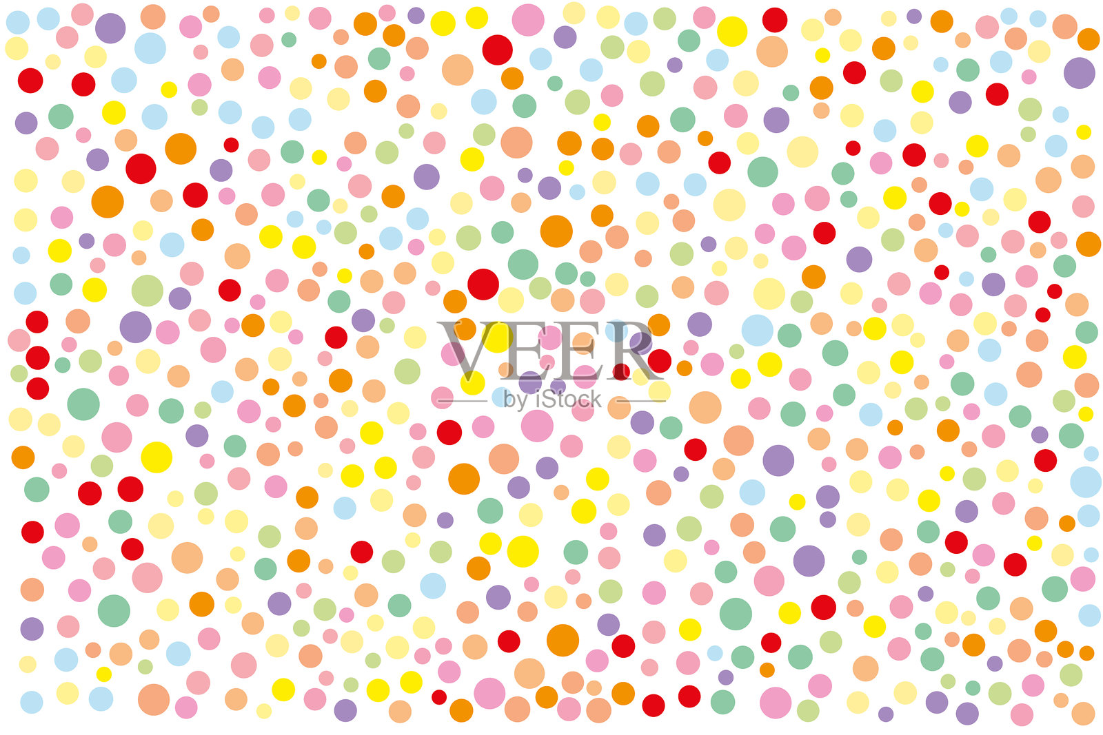 五彩斑斓的点状背景，多色背景插画图片素材