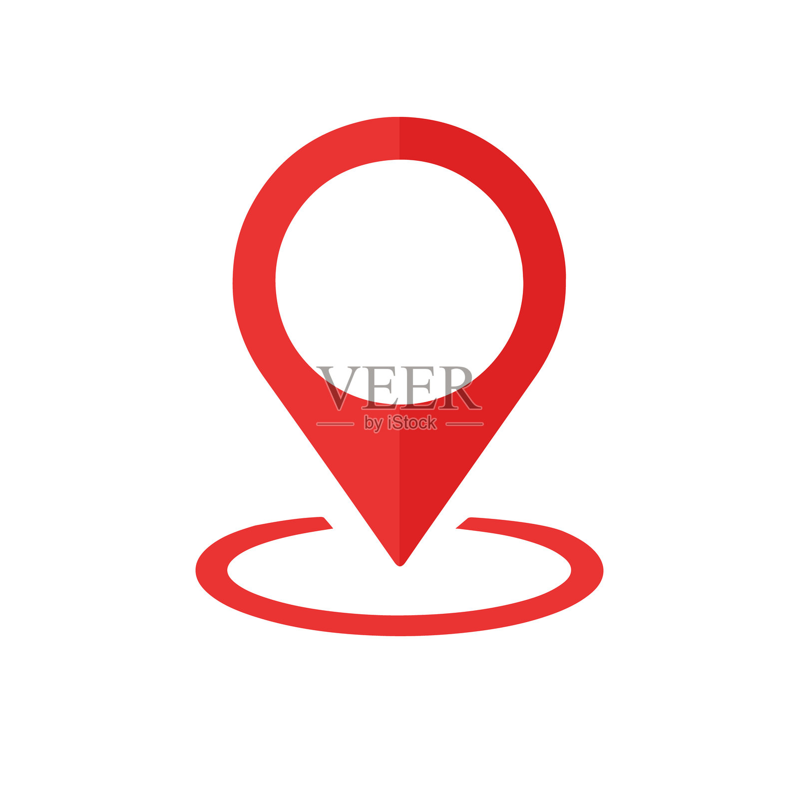 位置图标符号标志地图平面矢量图标隔离插画图片素材