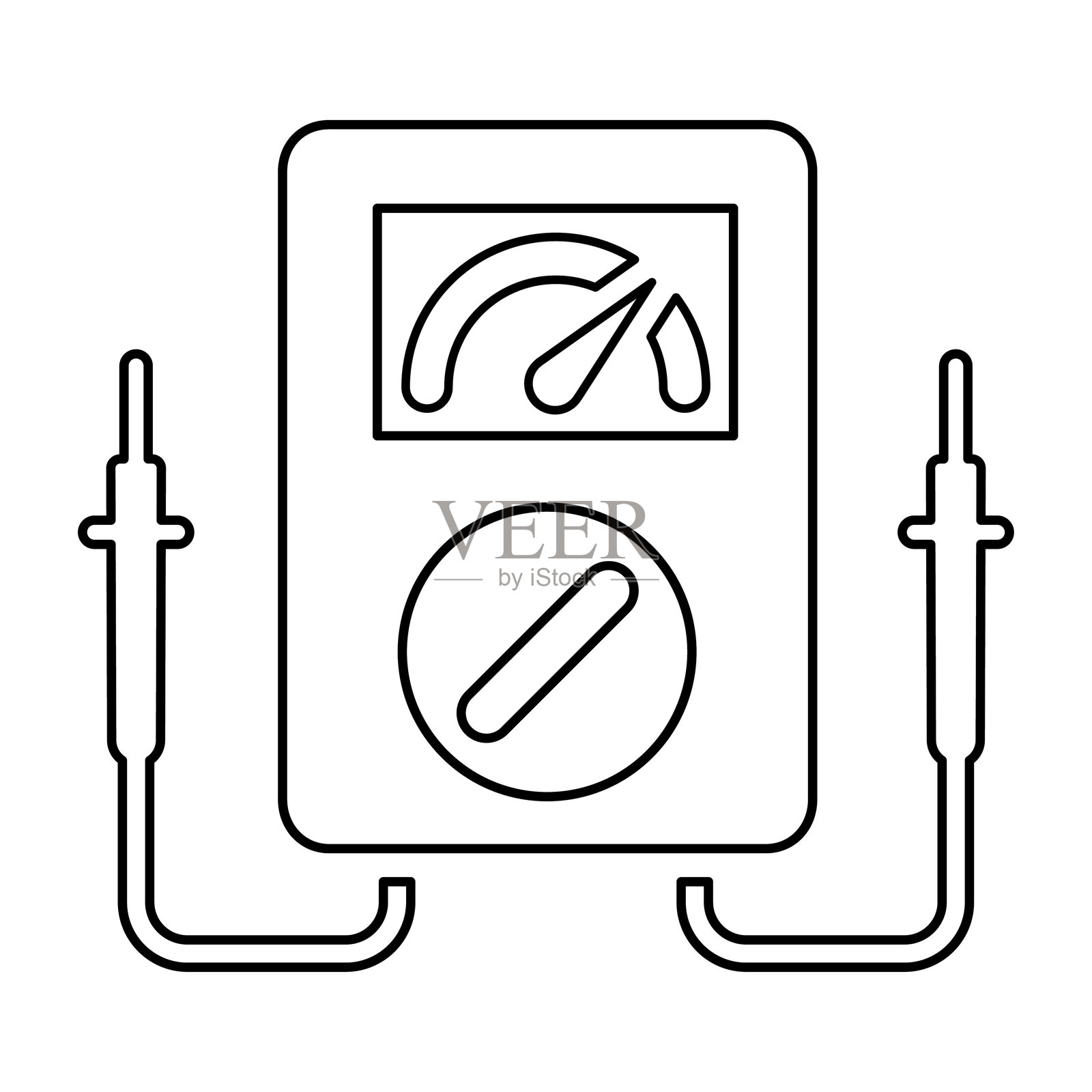 电压表图标插画图片素材