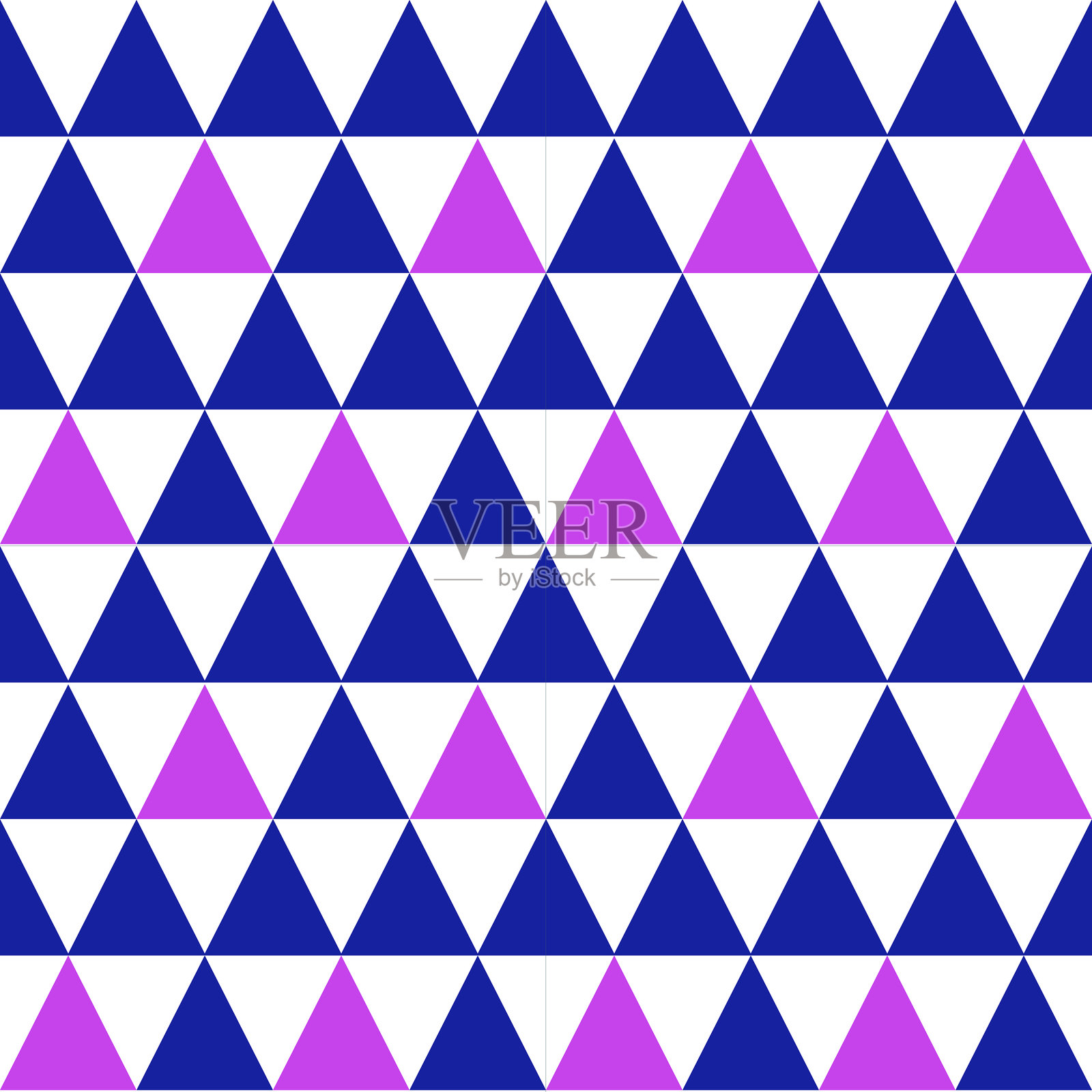 彩色无缝几何三角形图案矢量壁纸插画图片素材