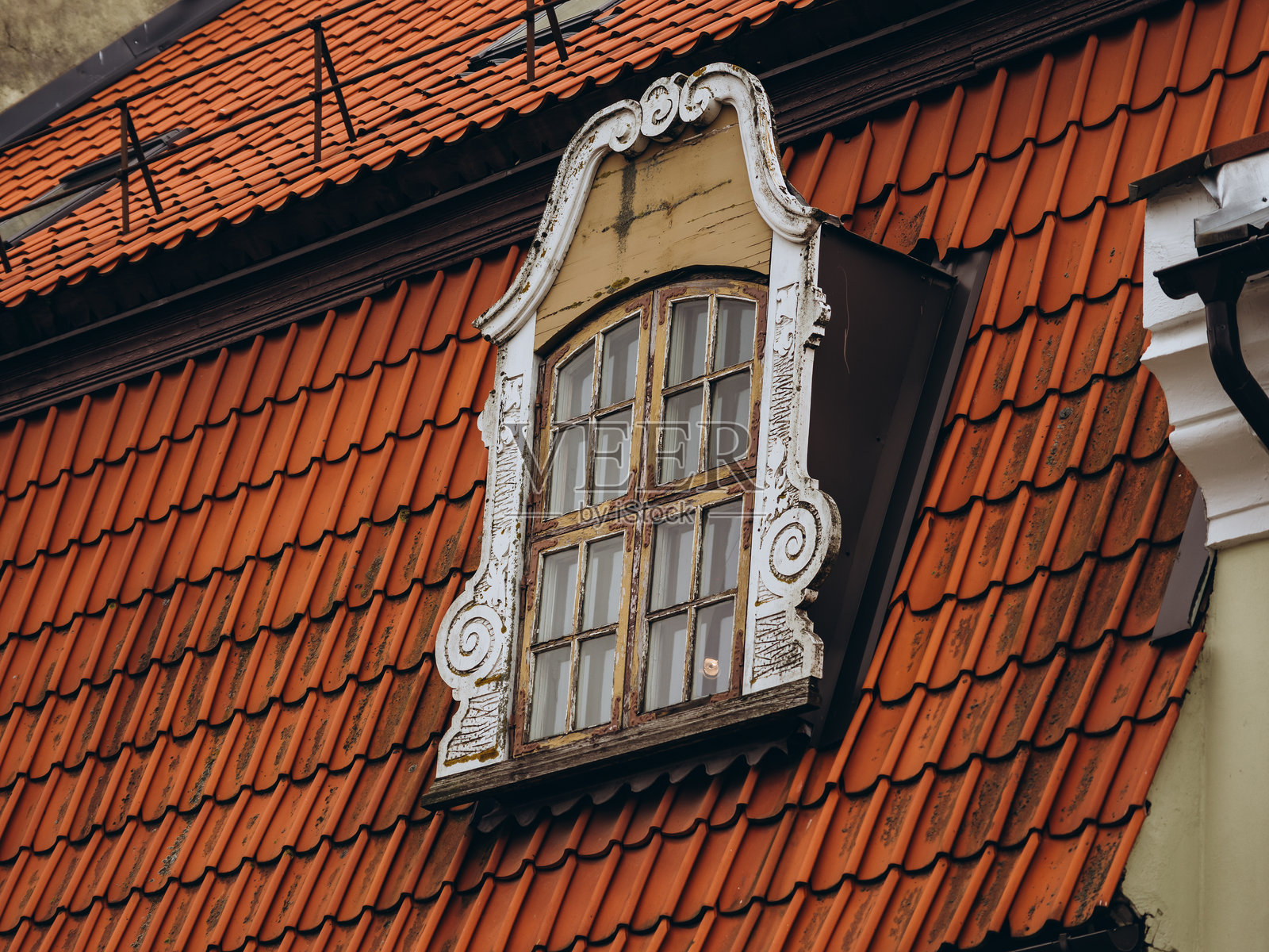 克莱佩达市中心的古老建筑照片摄影图片