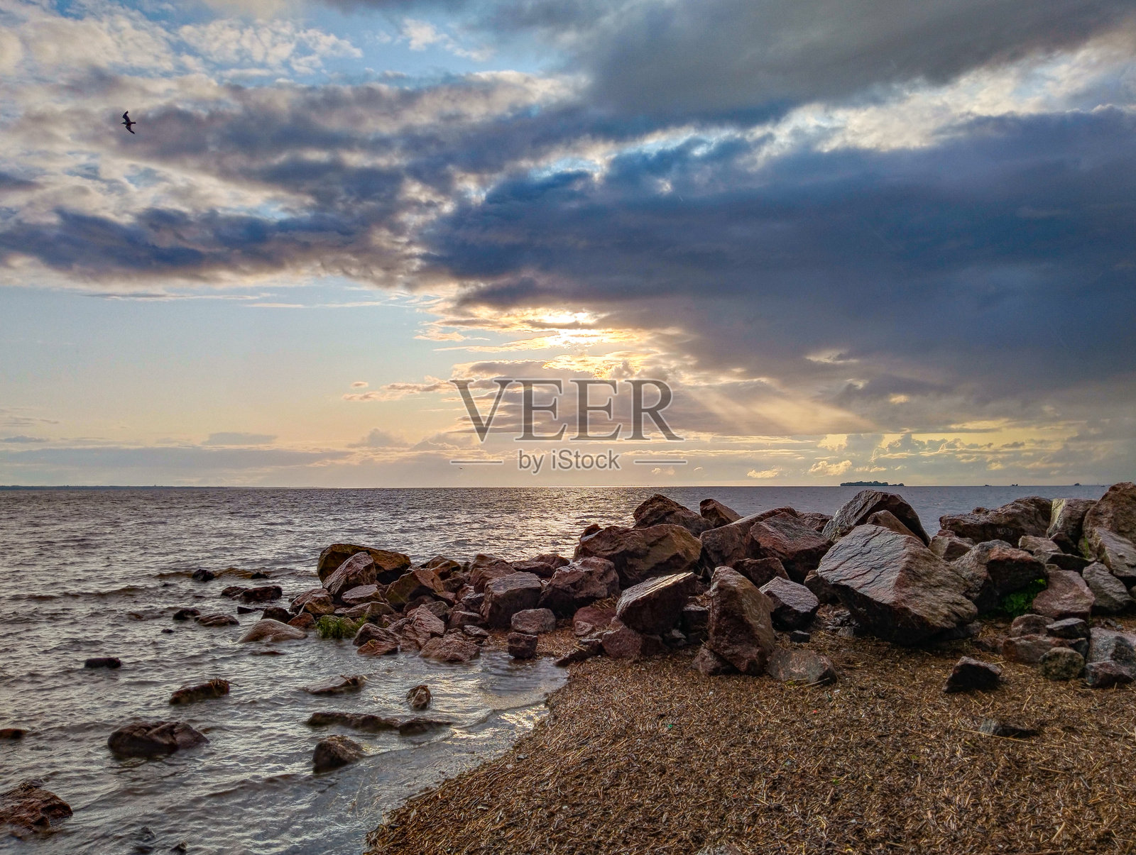 海上的日落照片摄影图片