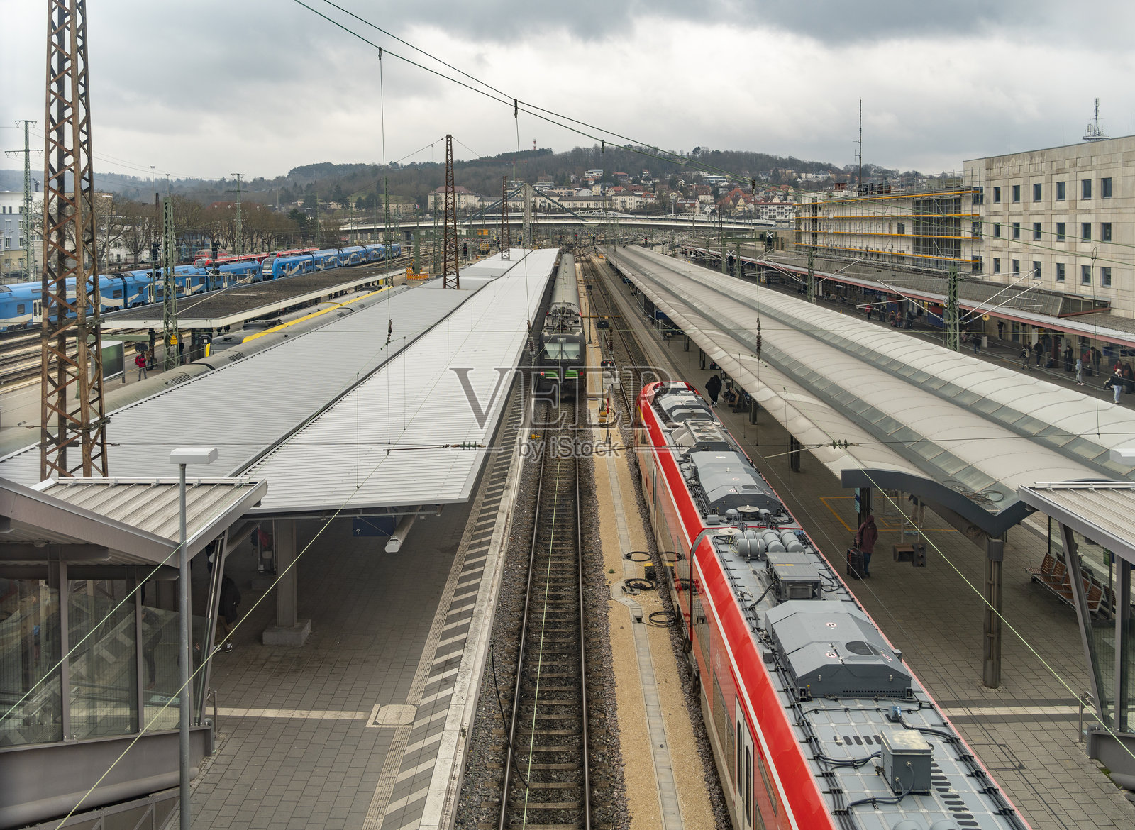 乌尔姆的铁路风景照片摄影图片