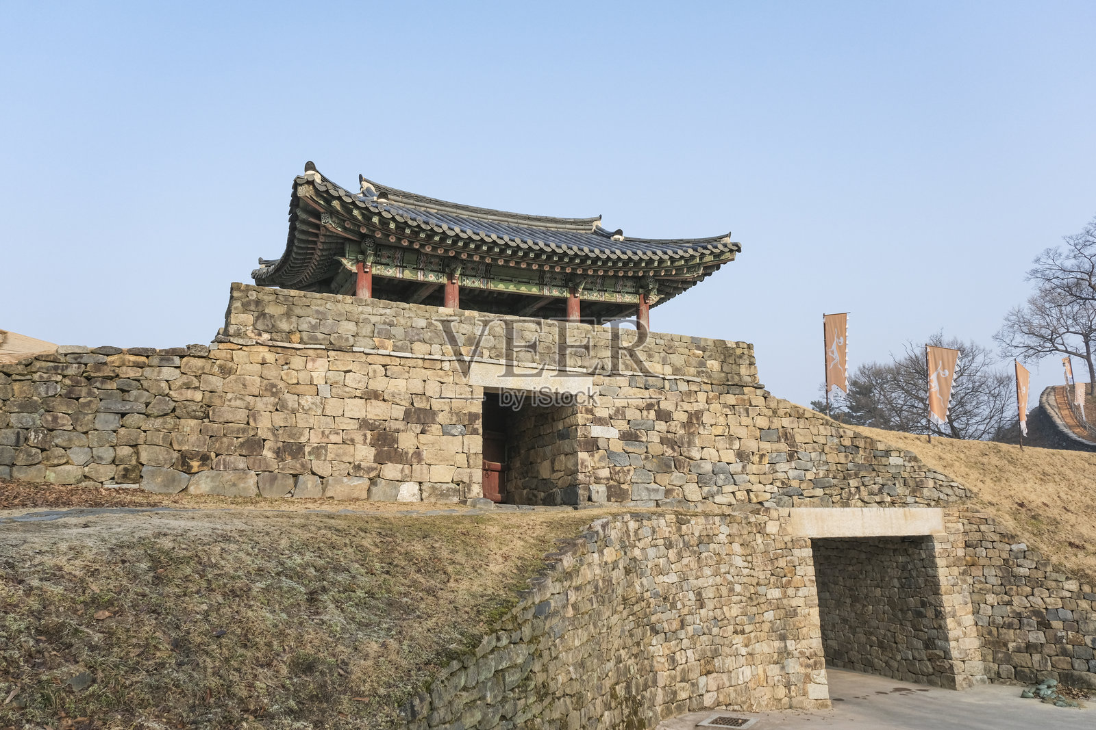 世界遗产地公山城堡照片摄影图片