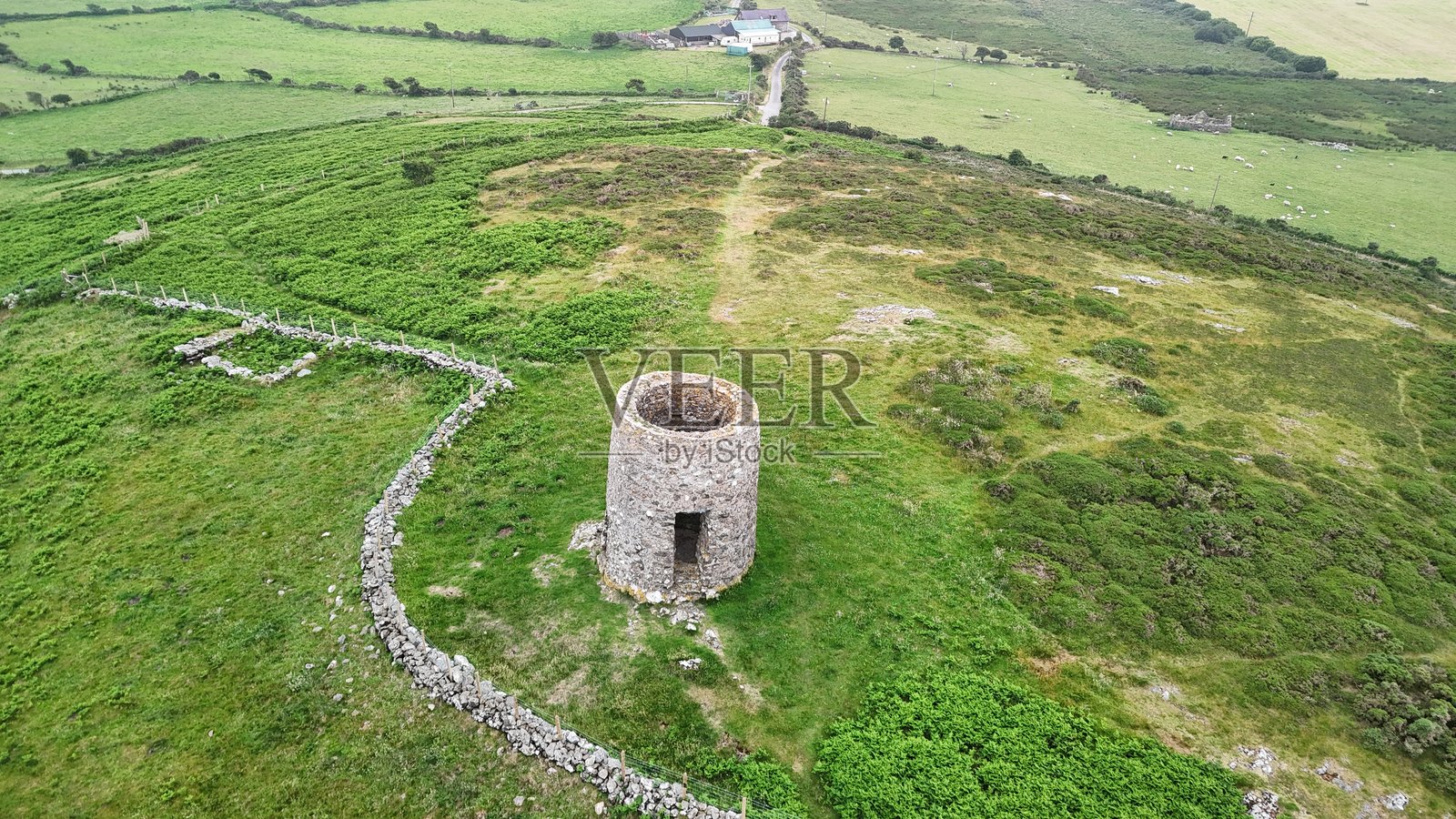 古老的风车照片摄影图片
