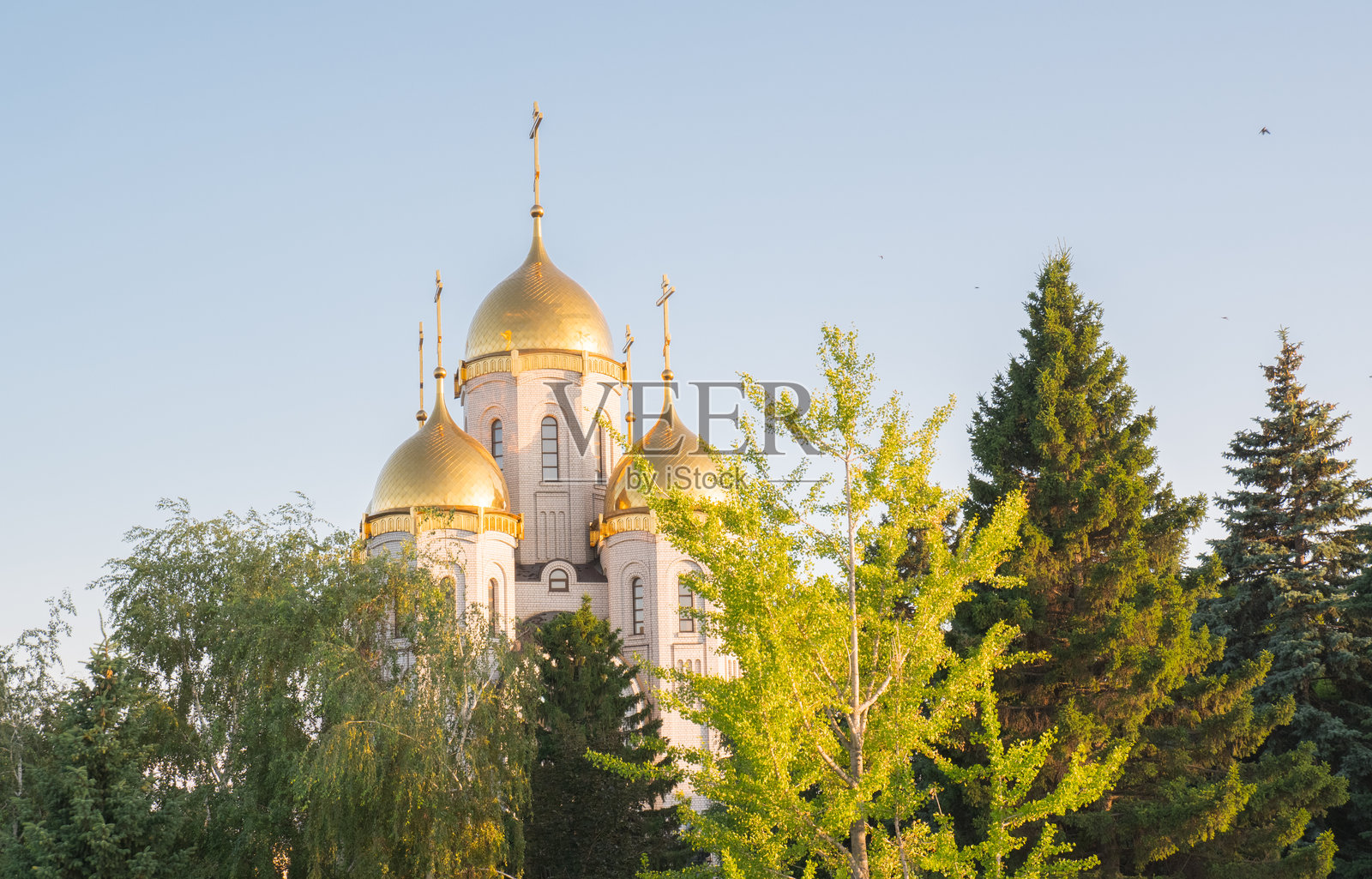 马马耶夫高地的万圣教堂照片摄影图片