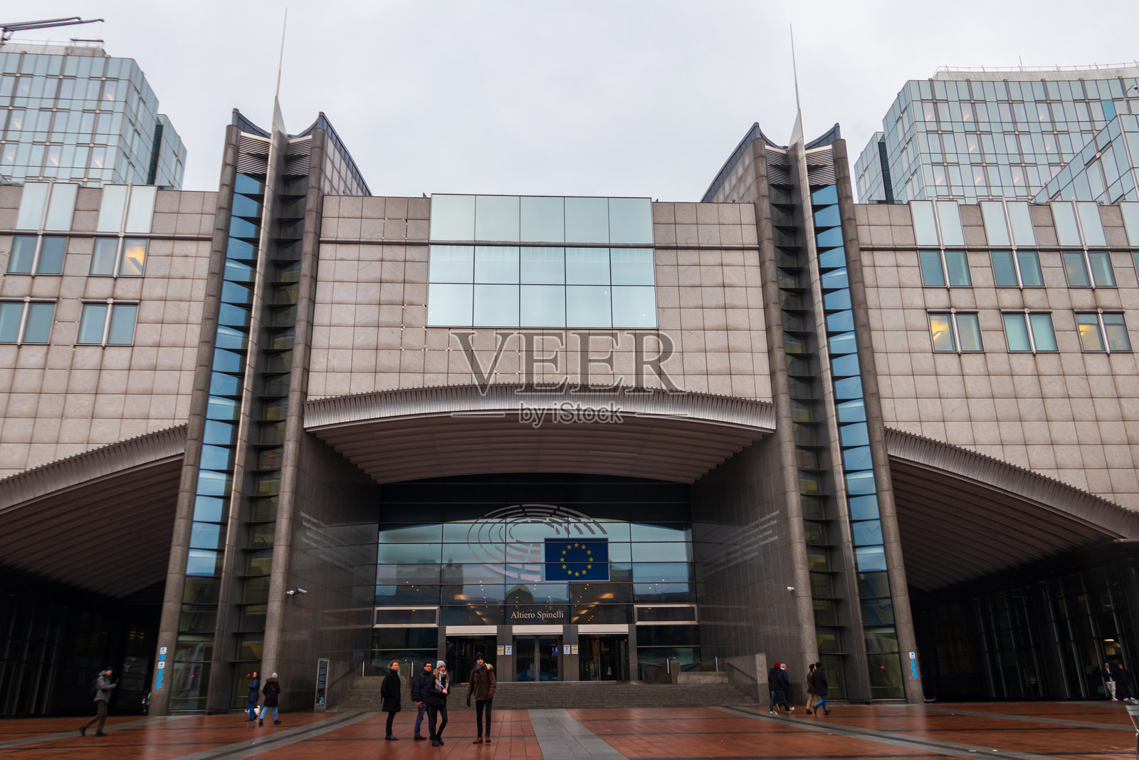 比利时布鲁塞尔的欧洲议会大楼照片摄影图片