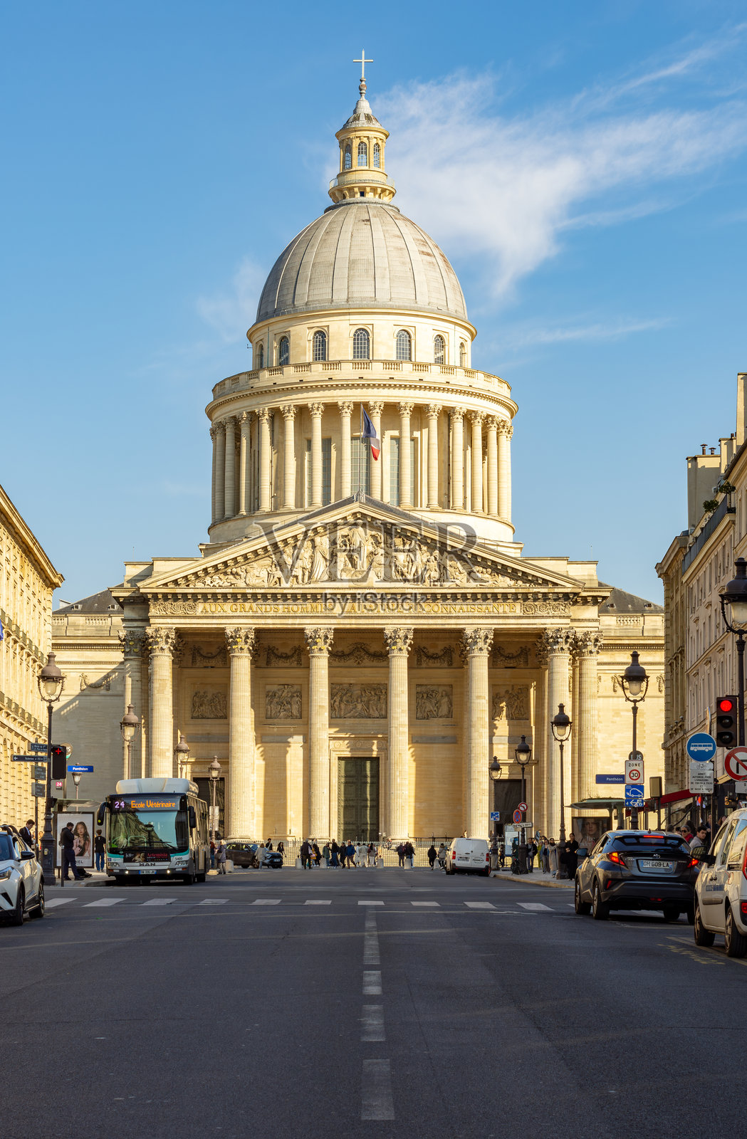 巴黎拉丁区的万神殿建筑照片摄影图片