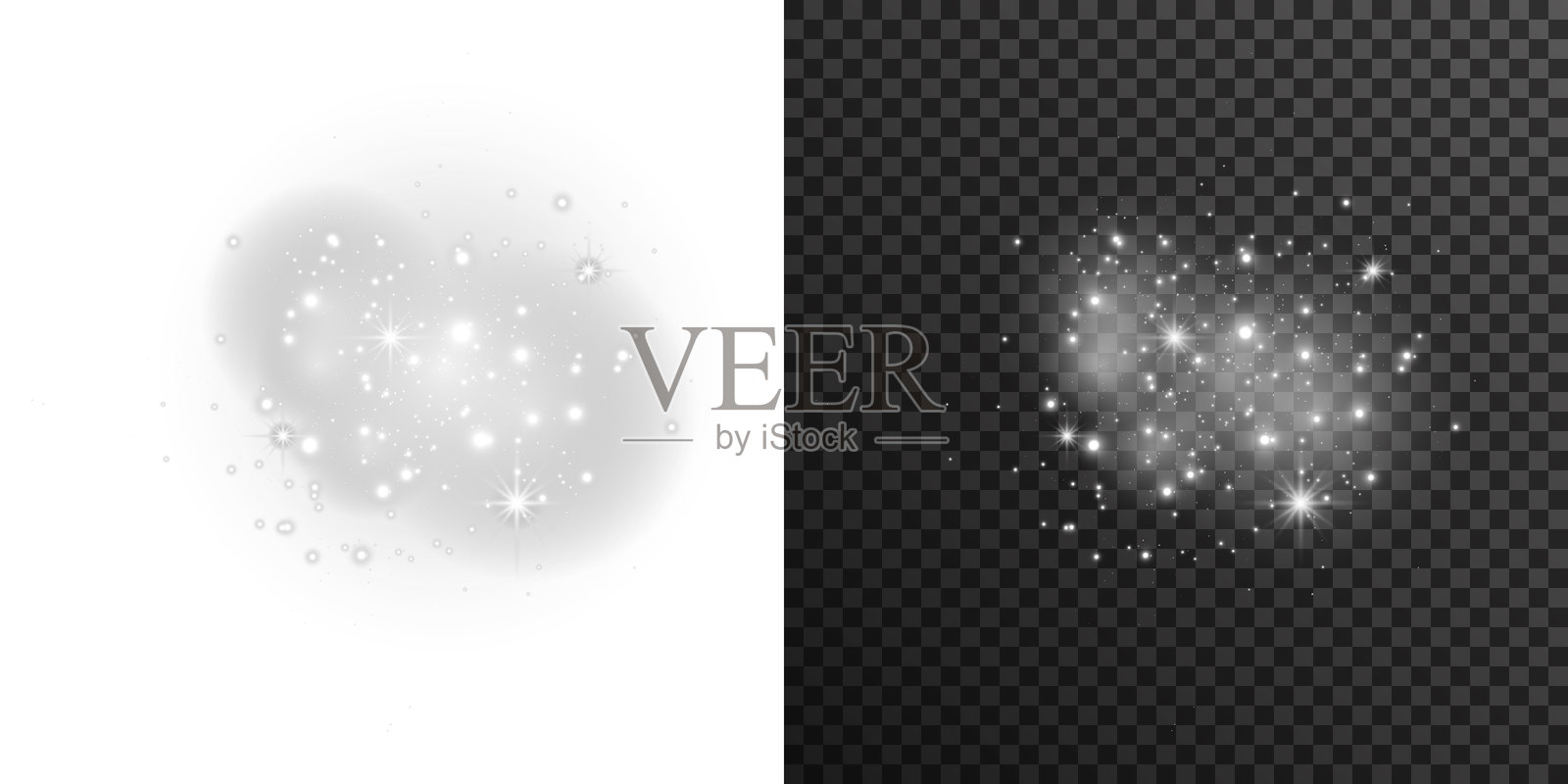 神奇的雪尘在金色的晚风中飘浮。仙女的闪光在寒冷的空气中悄然落下。闪亮的雾气在霜冻的松树山丘上闪烁。温暖的光芒在寂静的雪花中散布。插画图片素材