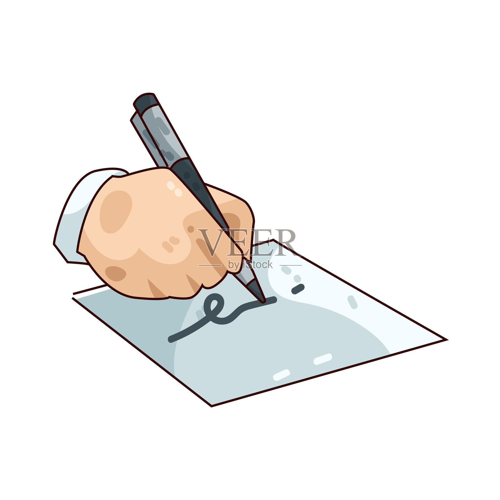 签名插画图片素材