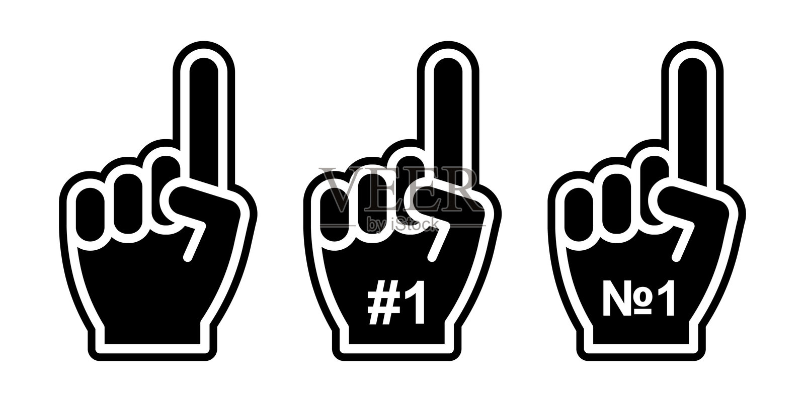 有趣的手，运动概念插画图片素材