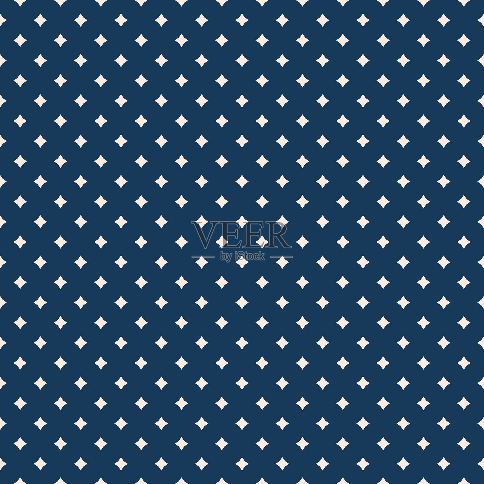 带有菱形、星星和菱形的矢量无缝图案。插画图片素材