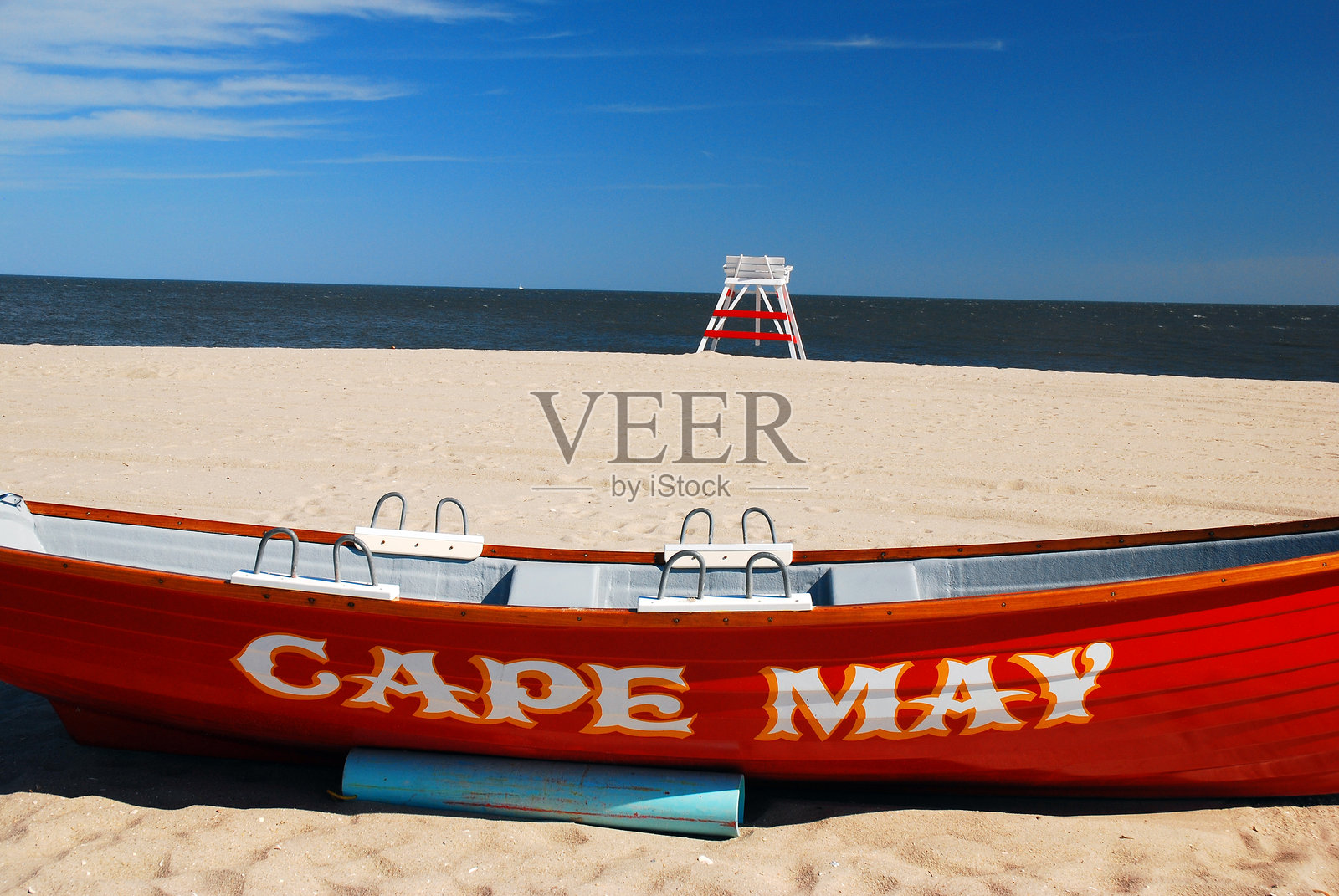 泽西海岸的救援船照片摄影图片