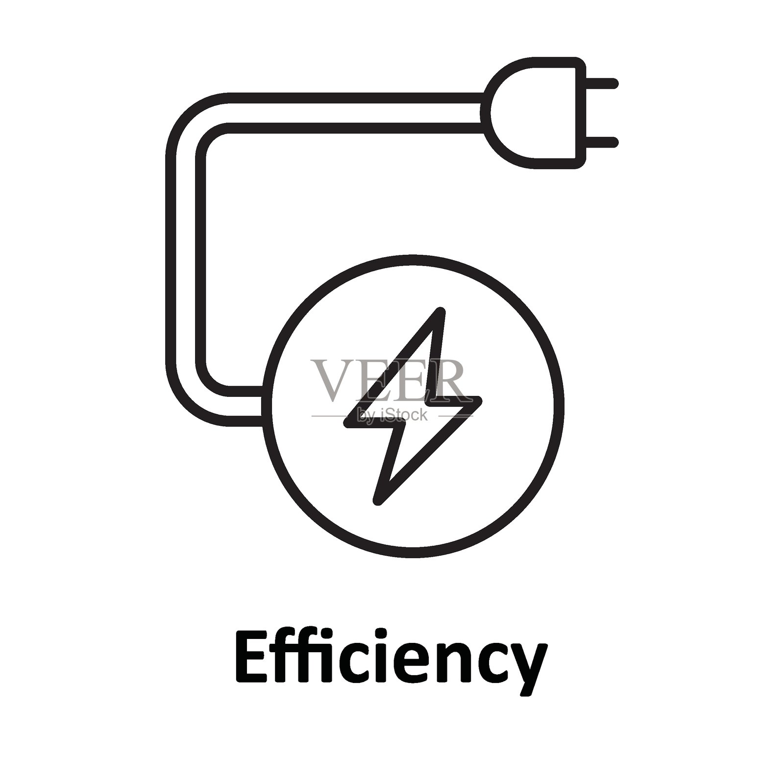 可轻松修改或编辑的效率矢量图标插画图片素材