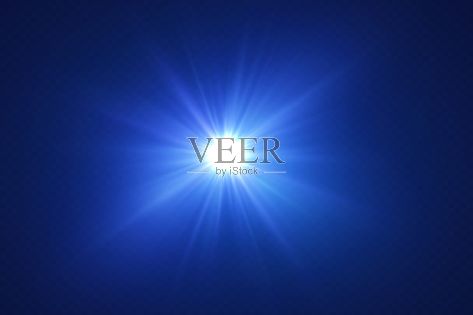 爆炸和闪光的发光效果。插画图片素材