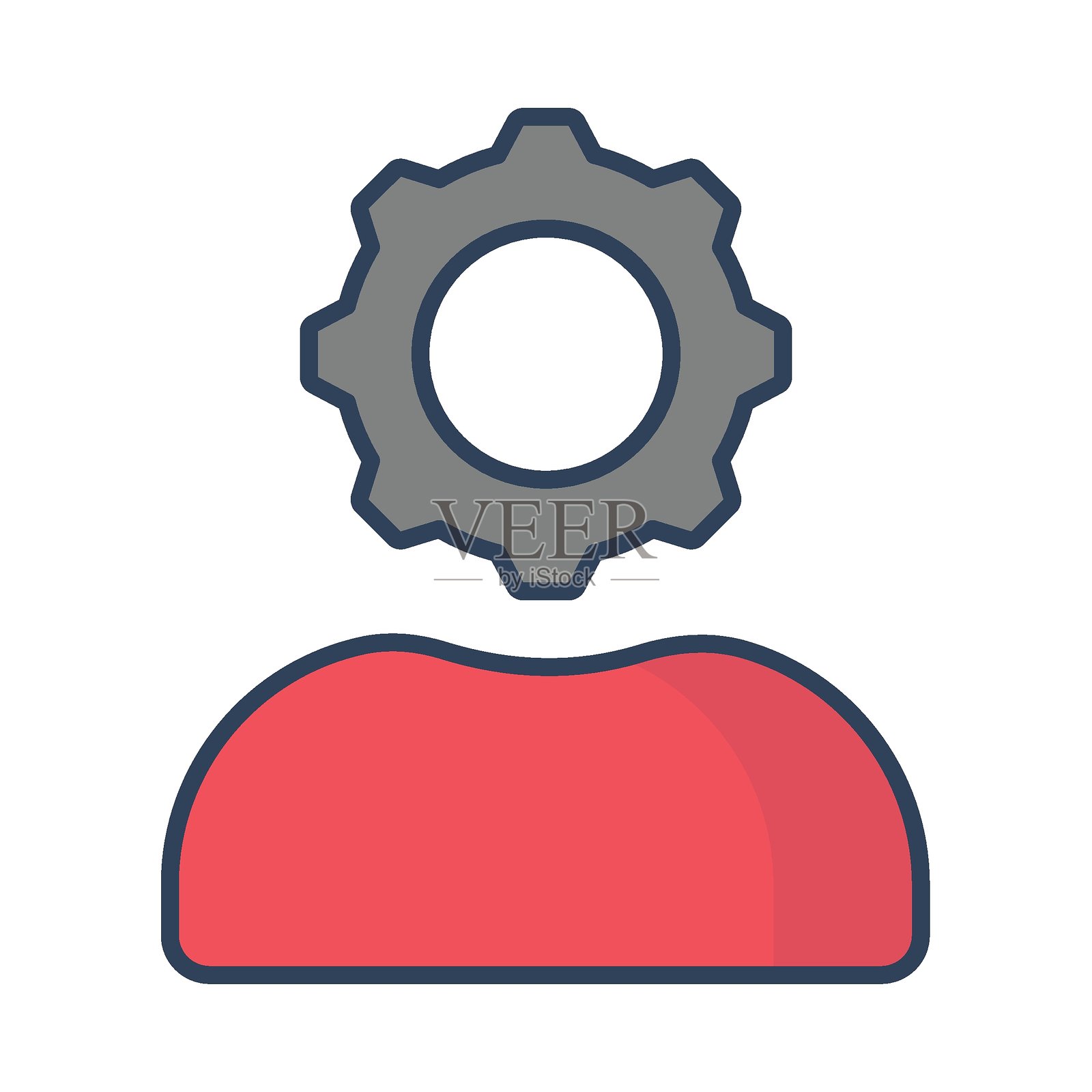 个人发展矢量图标，易于修改或编辑插画图片素材