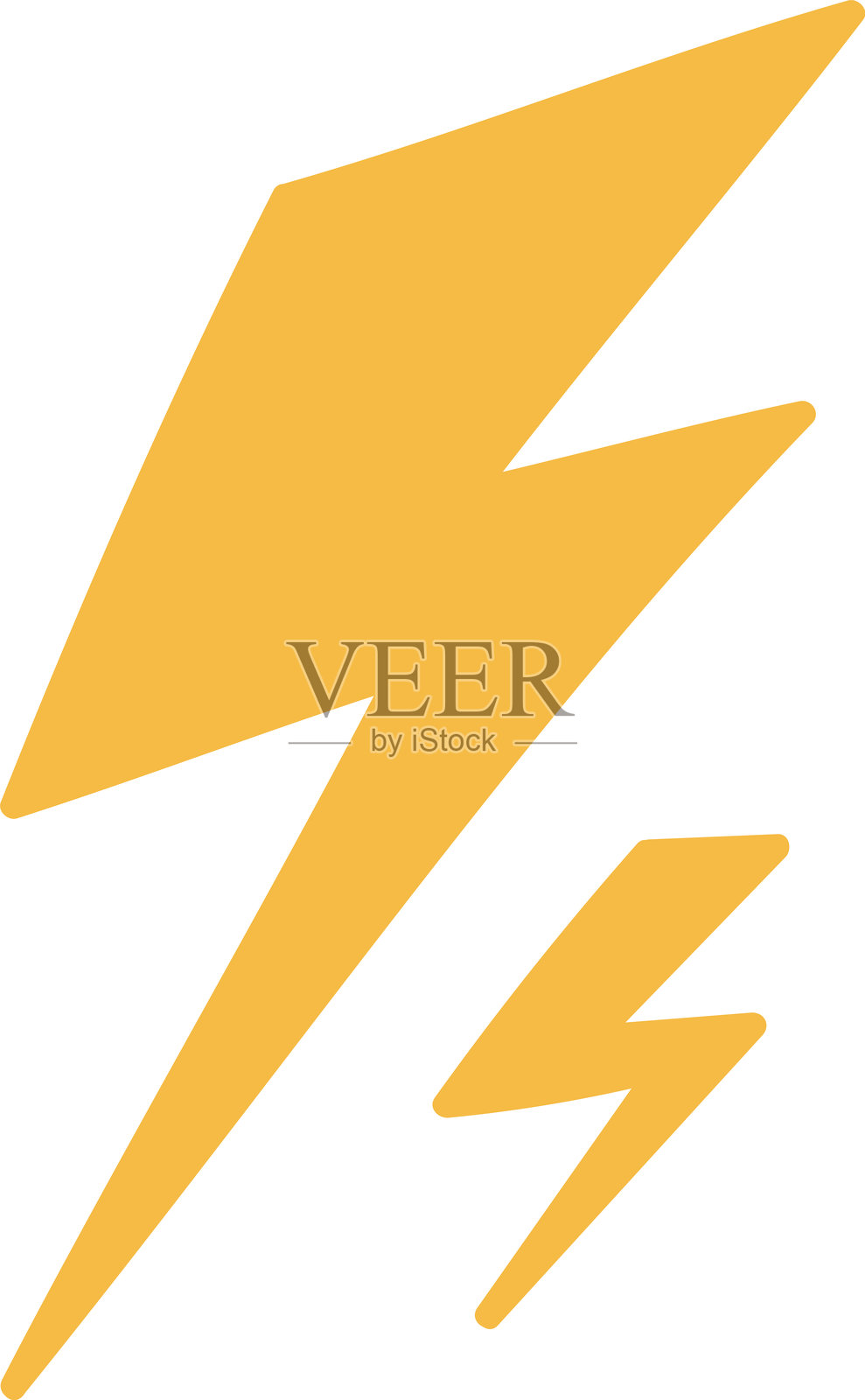 闪电元素_01_闪电图案集插画图片素材