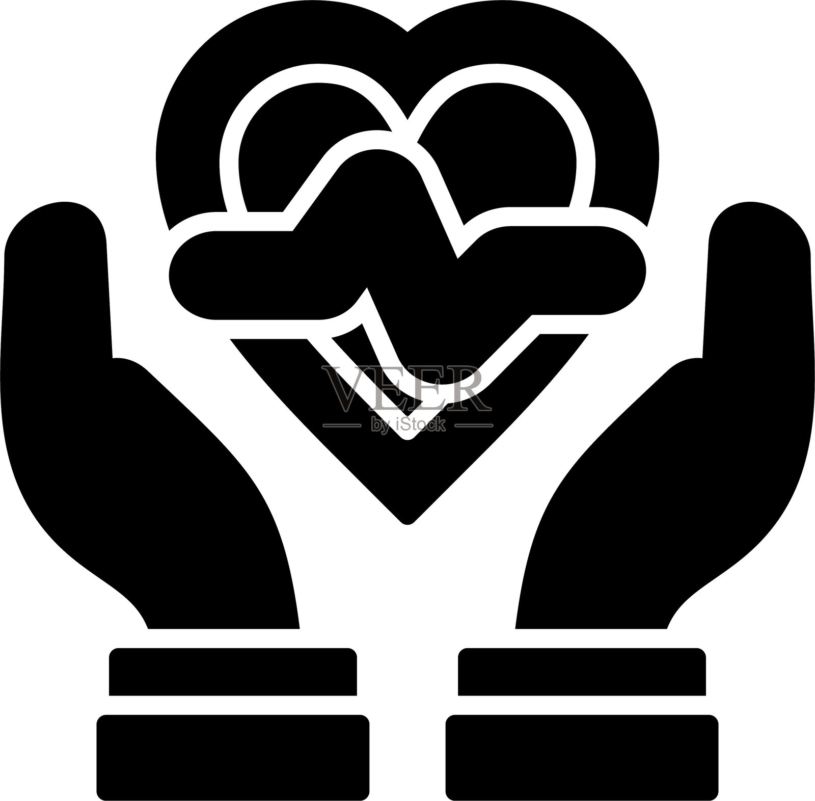 生命保护图标矢量元素插画图片素材