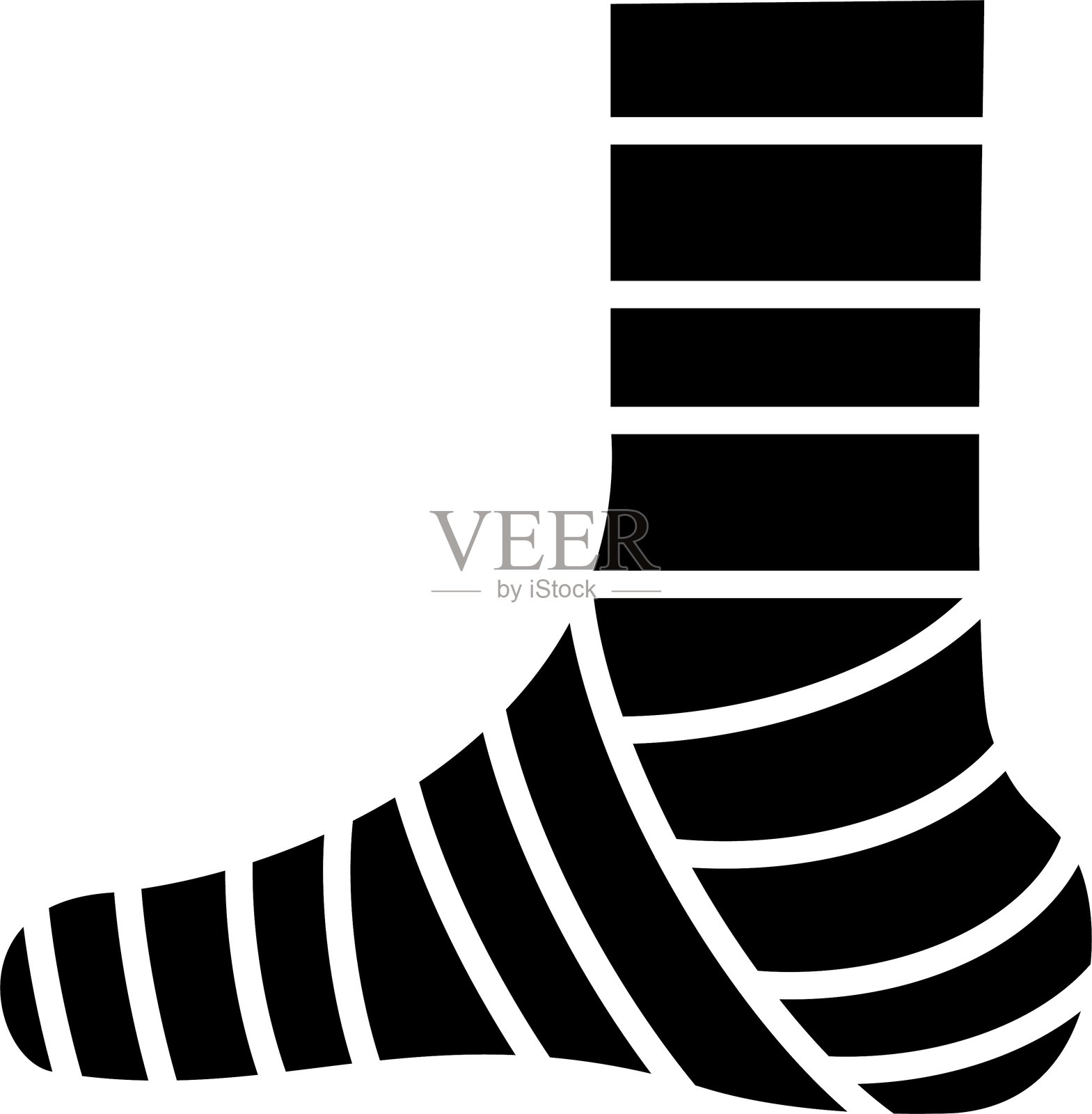 石膏脚图标矢量元素插画图片素材