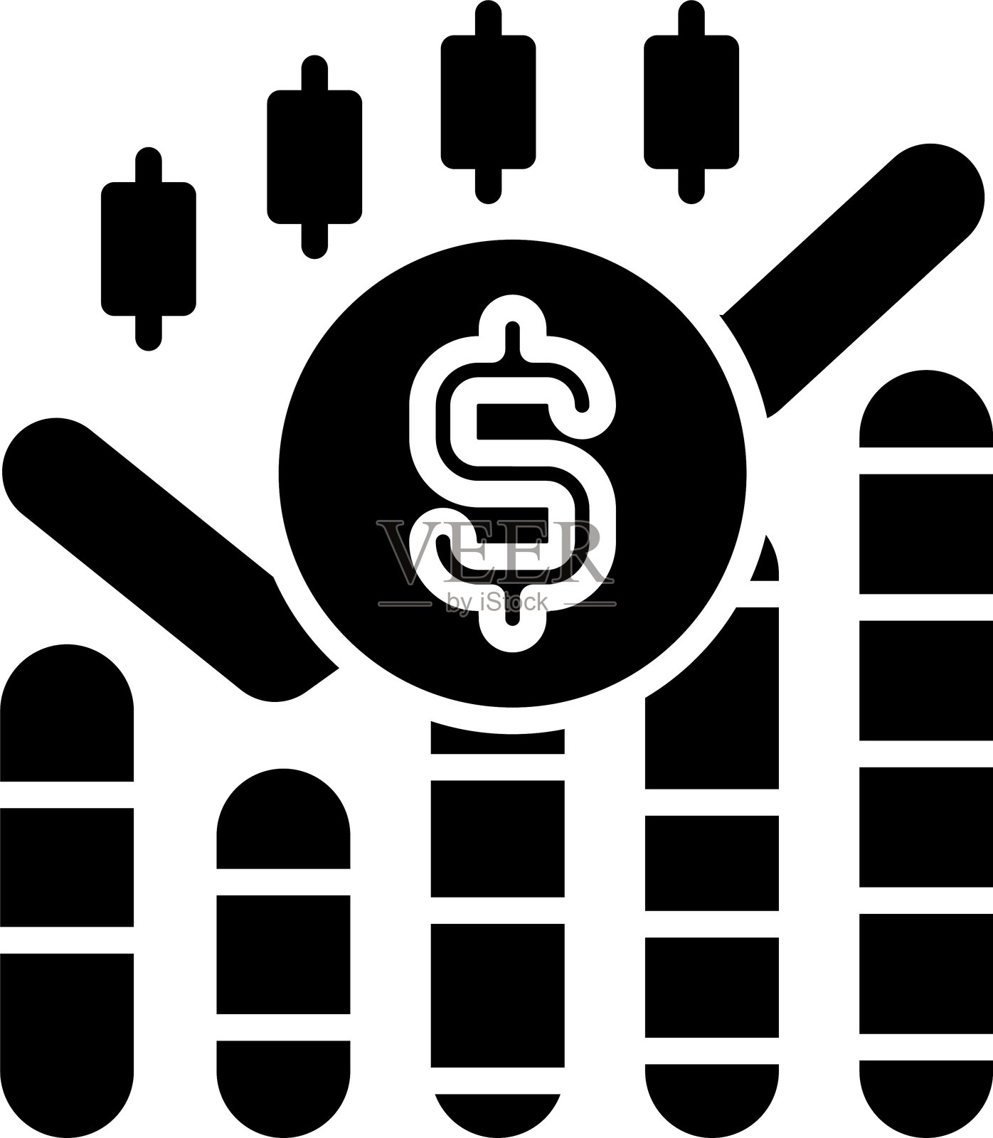 资金管理图标矢量元素插画图片素材